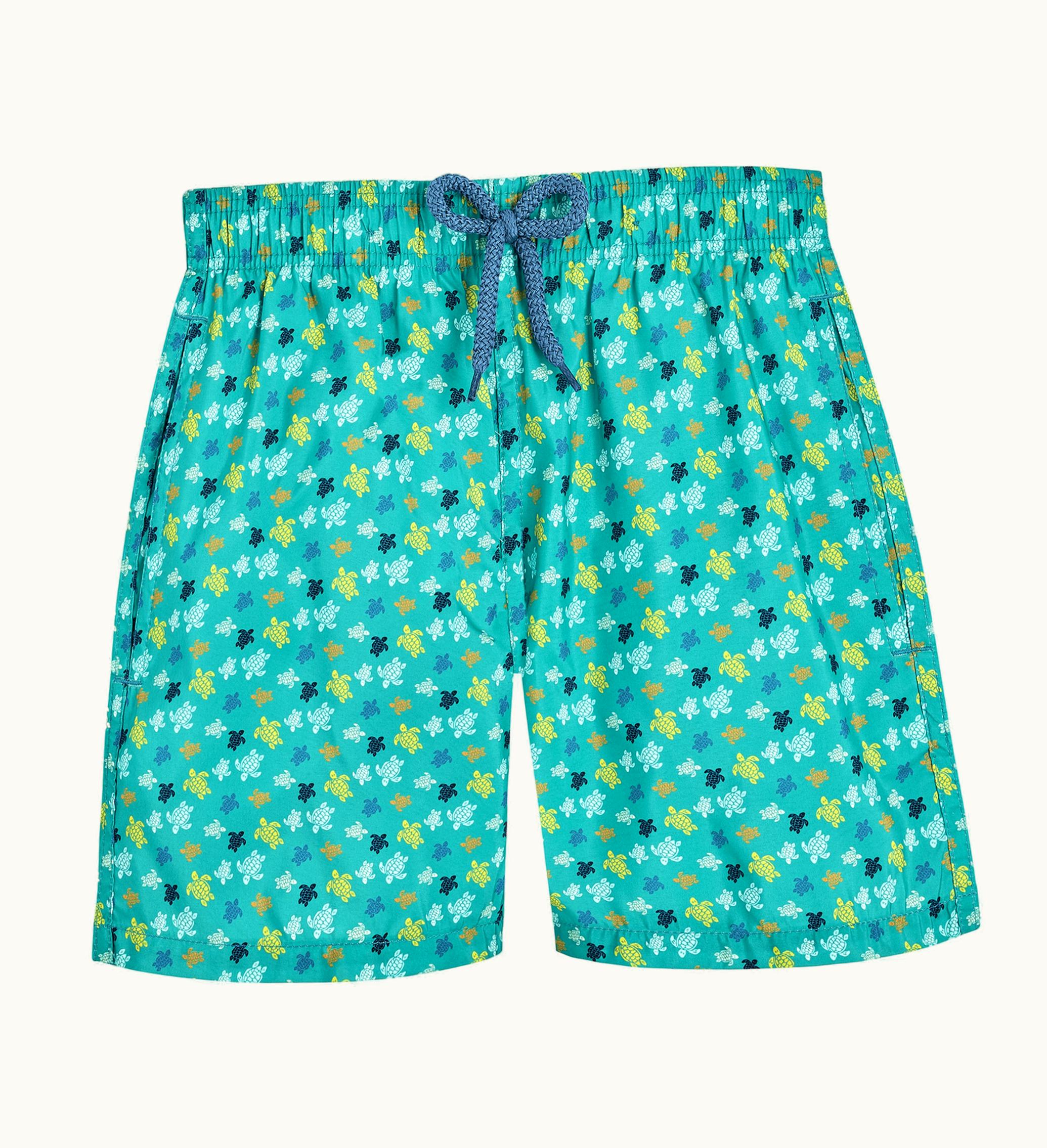 Vilebrequin Vilebrequin Boys Swim Shorts Ultra-Light And Packable Micro Ronde Des Tortues Rainbow