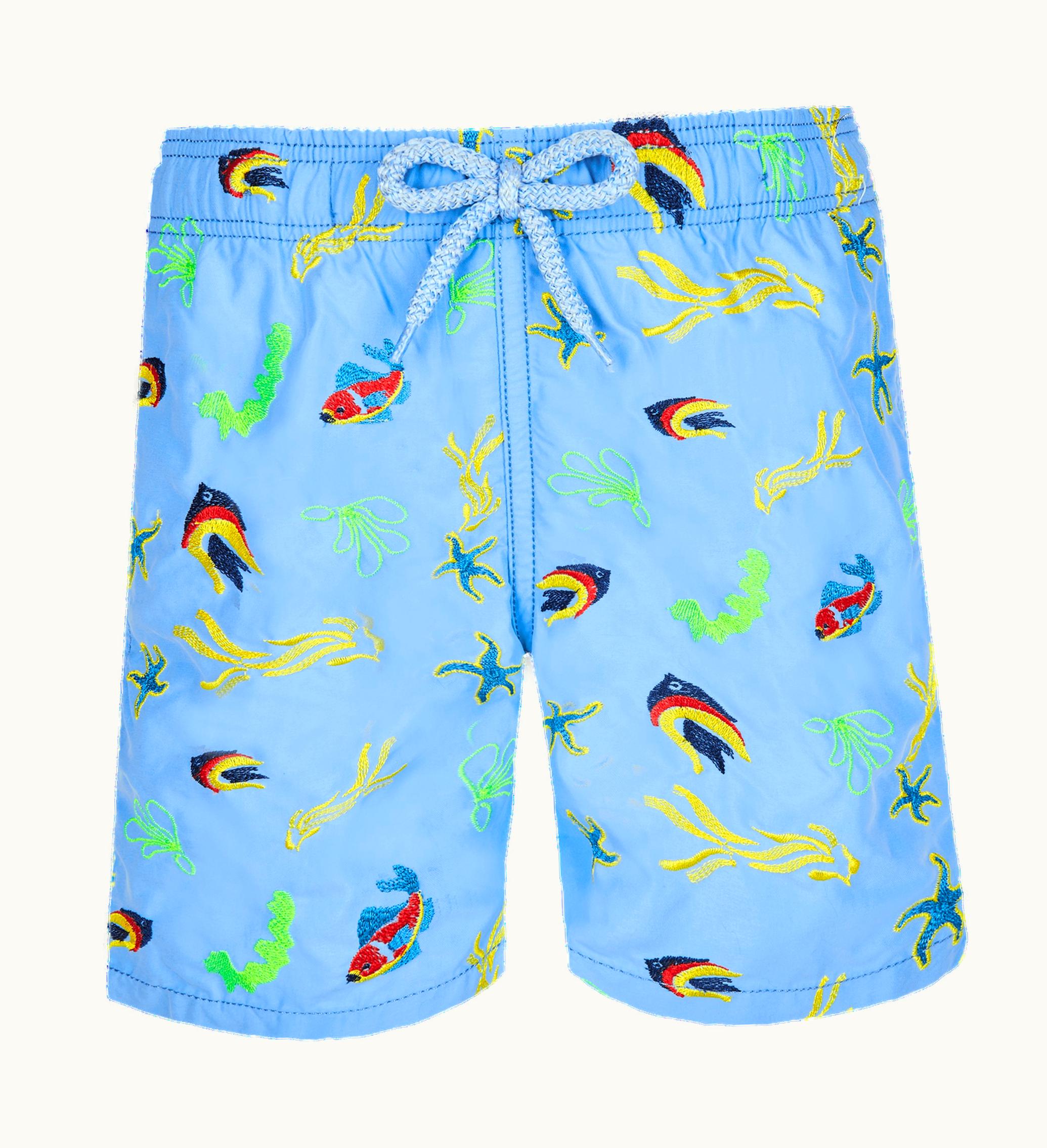 Vilebrequin Vilebrequin Boys Swimwear Embroidered Naive Fish - Limited Edition