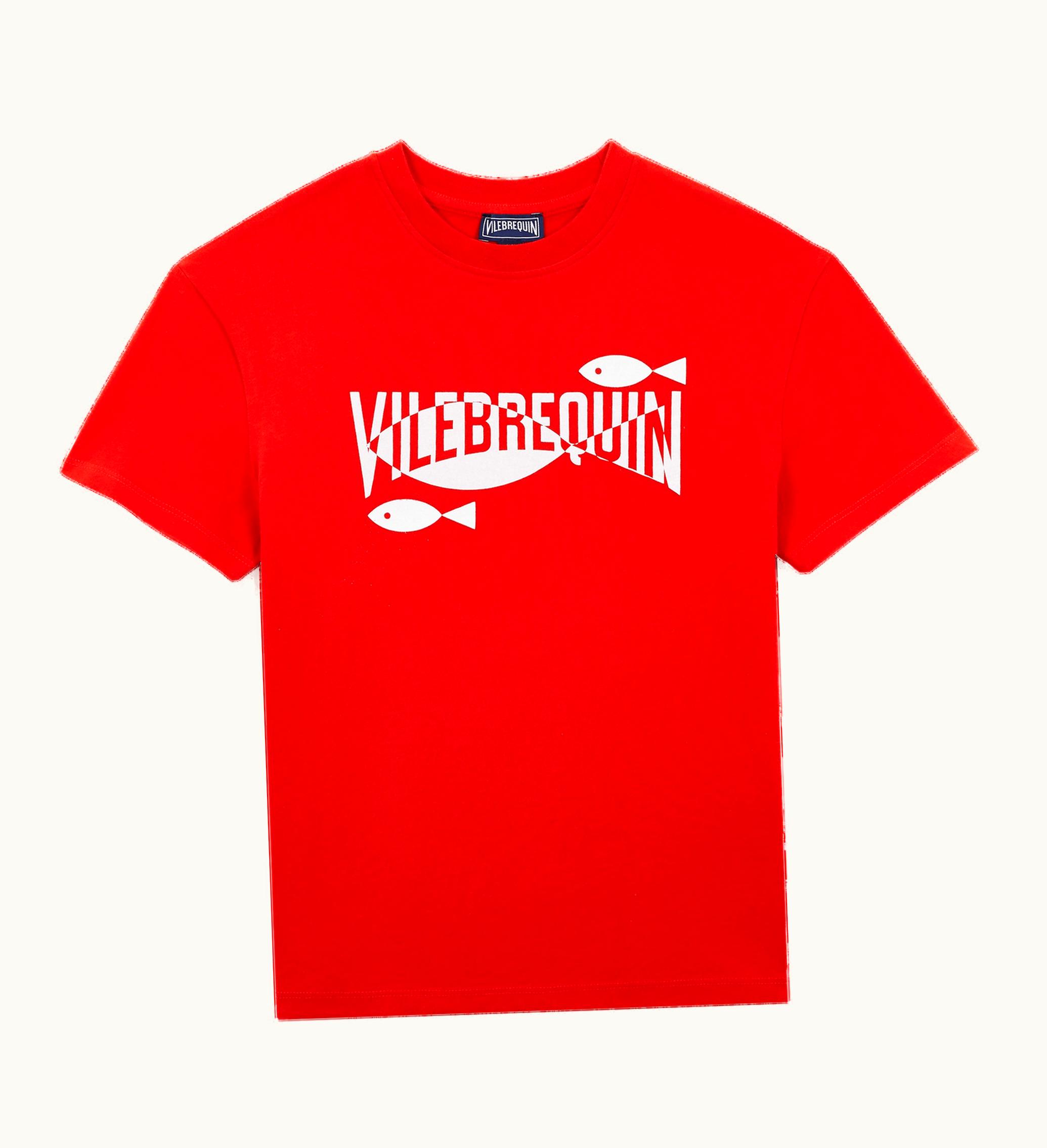 Vilebrequin Vilebrequin Boys Organic Cotton T-Shirt Poppy Red / Red