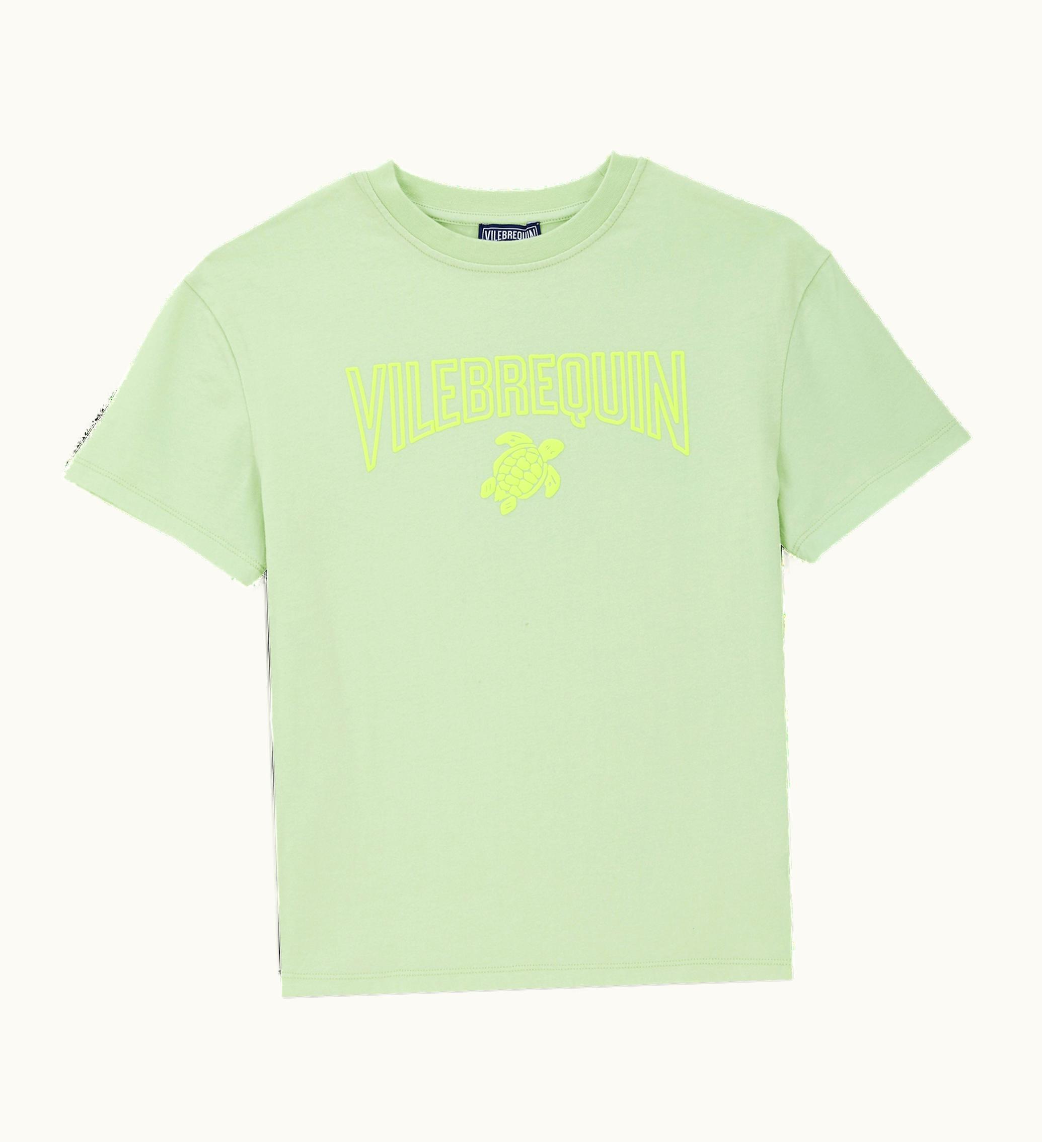 Vilebrequin Vilebrequin Boys Organic Cotton Gomy Logo T-Shirt Lemongrass / Green