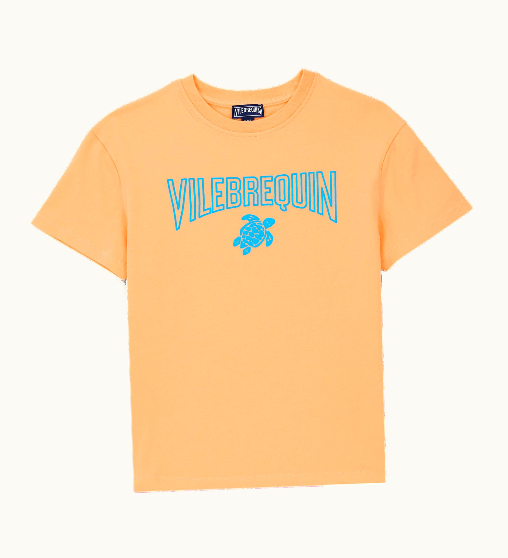 Vilebrequin Vilebrequin Boys Organic Cotton Gomy Logo T-Shirt Fluo Fire / Orange