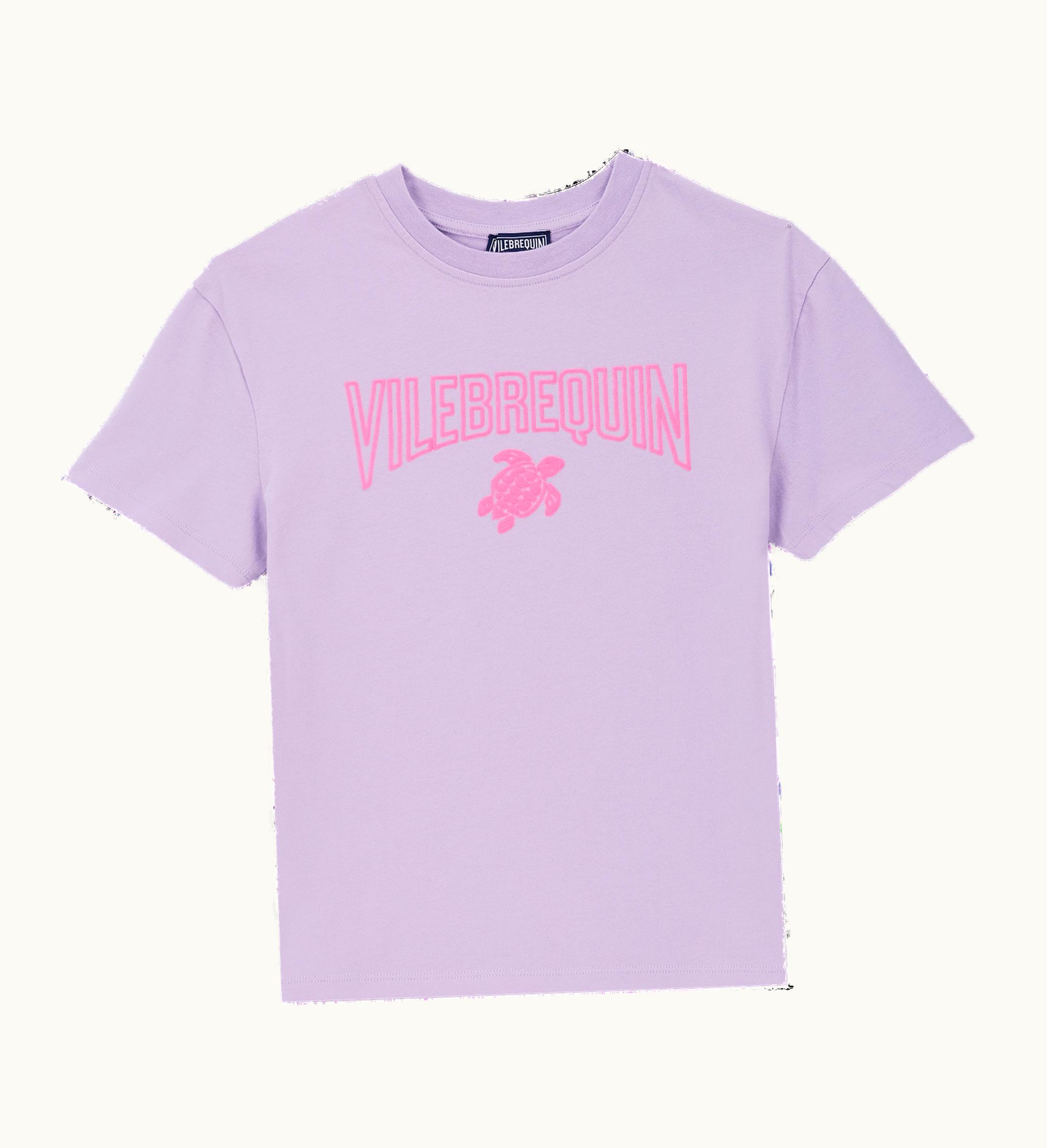 Vilebrequin Vilebrequin Boys Organic Cotton Gomy Logo T-Shirt Lilac / Purple