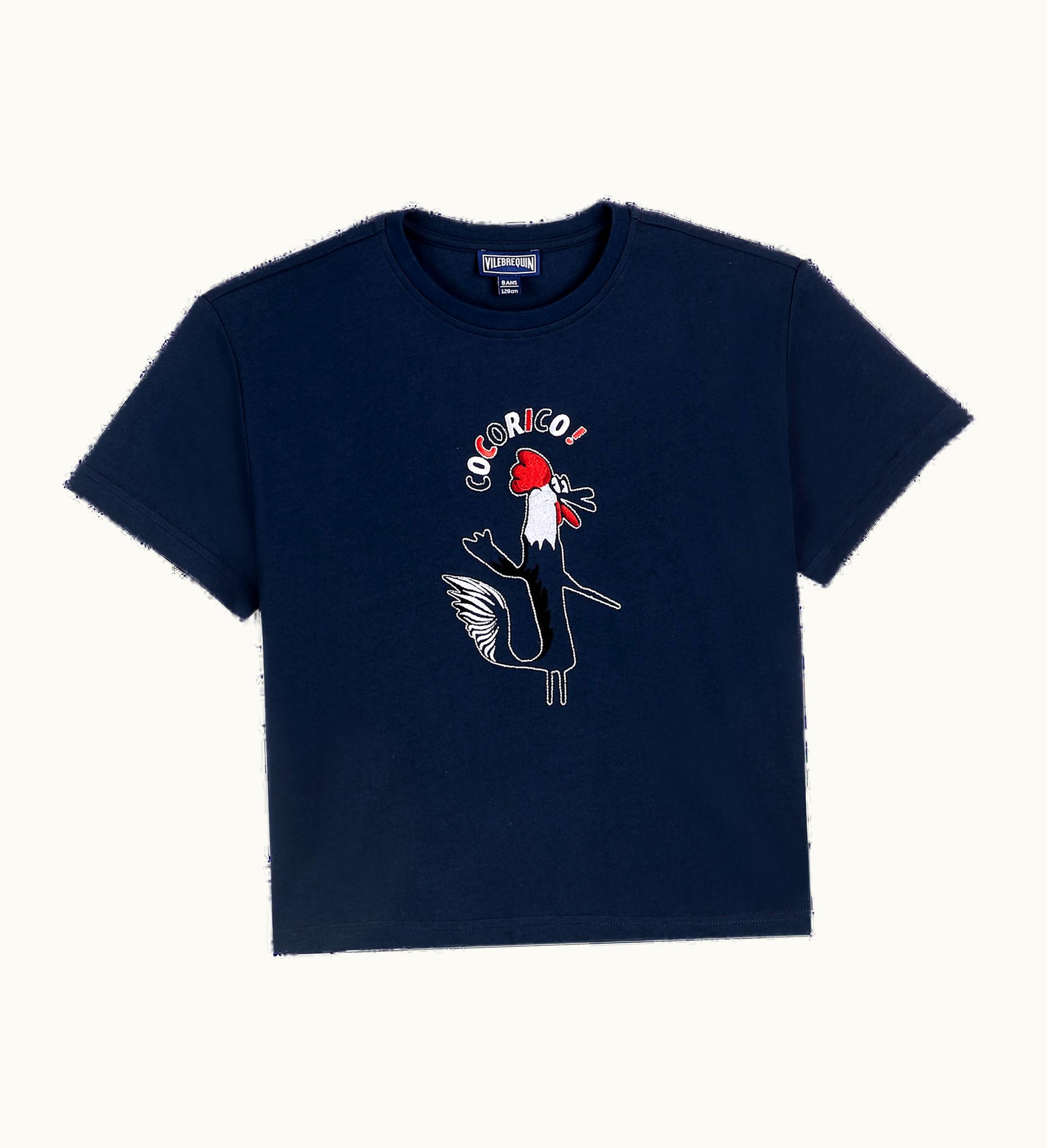Vilebrequin Vilebrequin Boys Organic Cotton T-Shirt Cocorico !