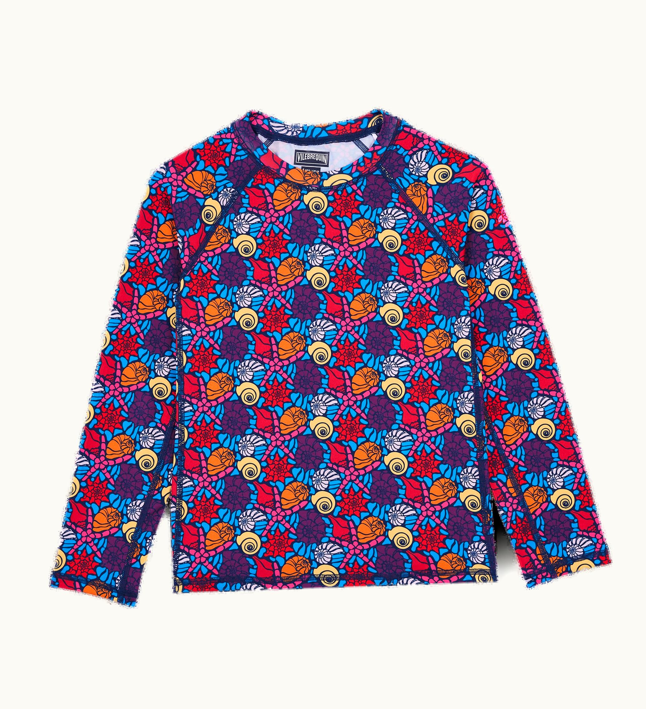 Vilebrequin Vilebrequin Kids Uv Protection Rashguard Noumea Sea Shells