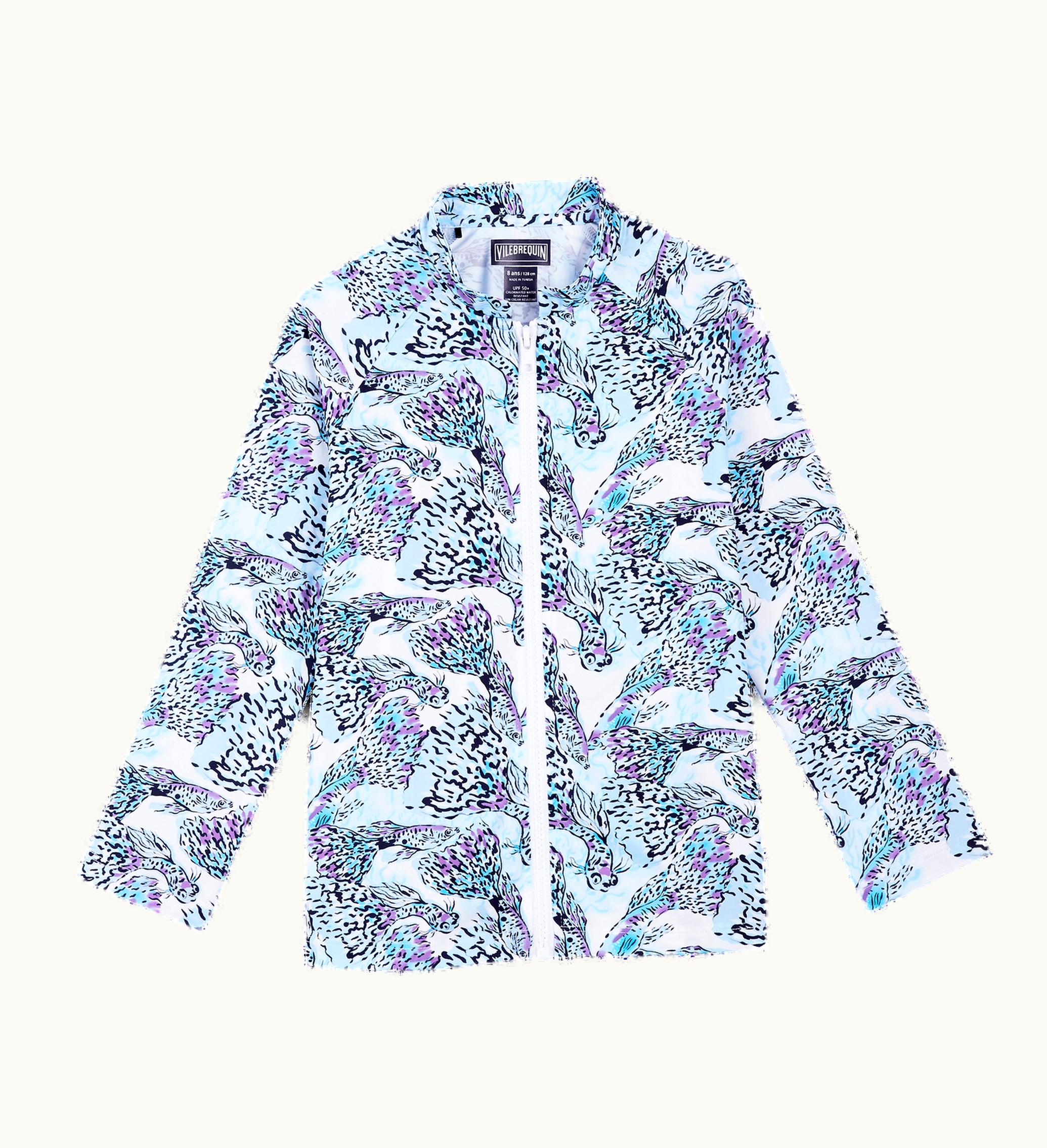 Vilebrequin Vilebrequin Kids Zipper Long Sleeves Rashguard Isadora Fish