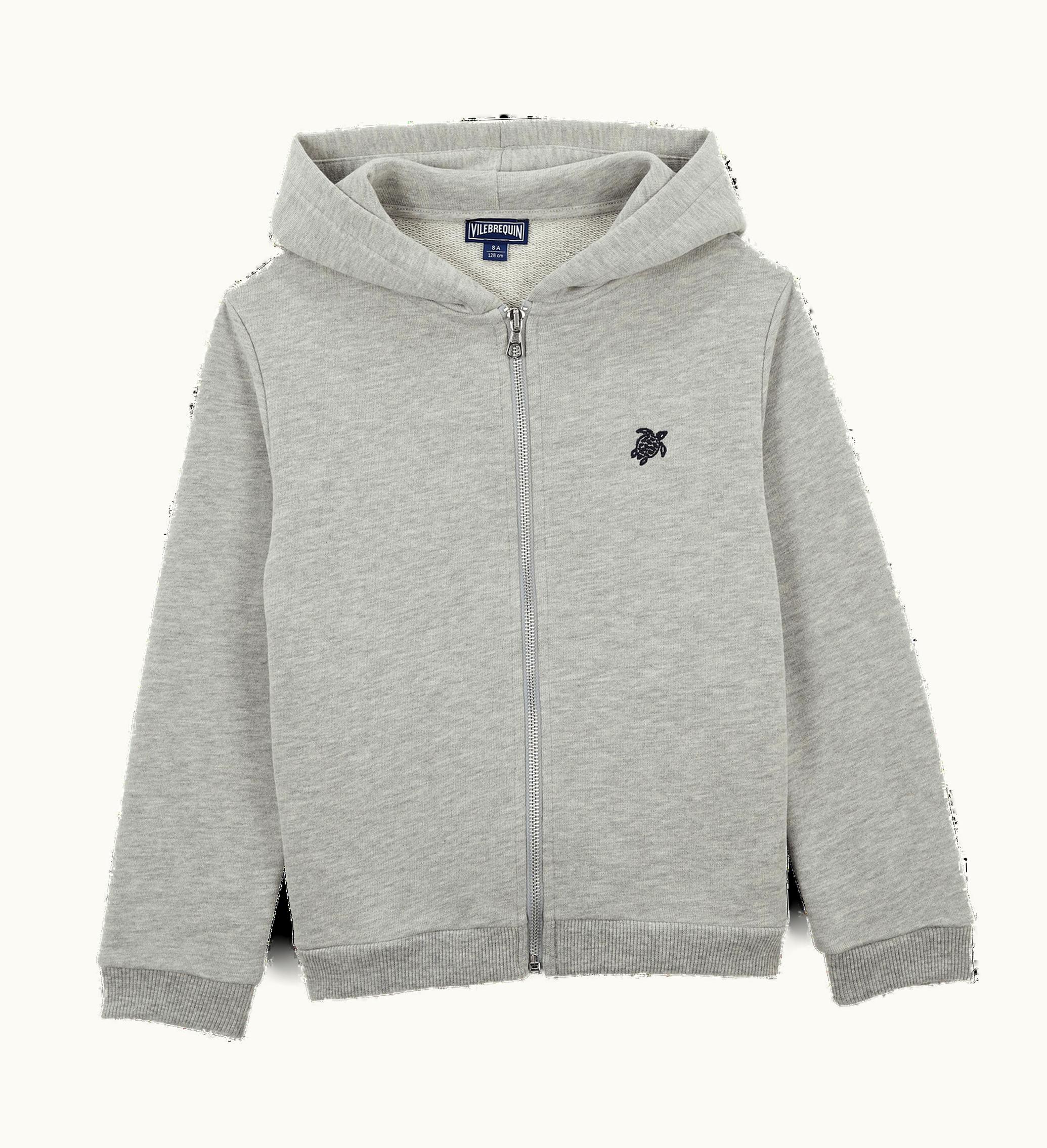 Vilebrequin Vilebrequin Boys Hooded Front Zip Sweatshirt Placed Back Gomy