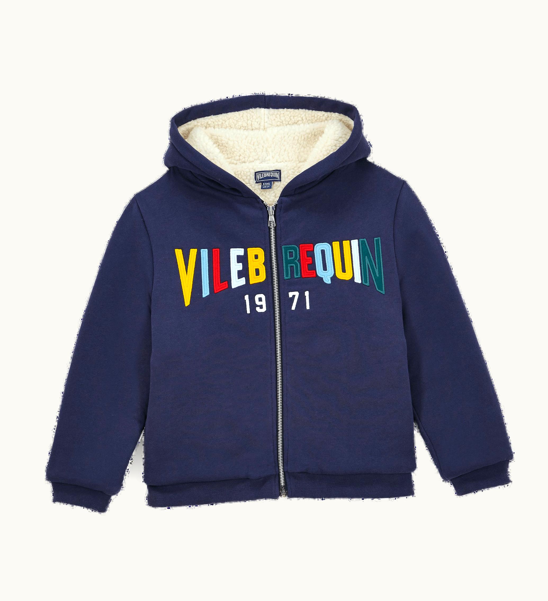 Vilebrequin Boys Hooded Front Zip Sweatshirt Multicolor Vilebrequin Navy / Blue