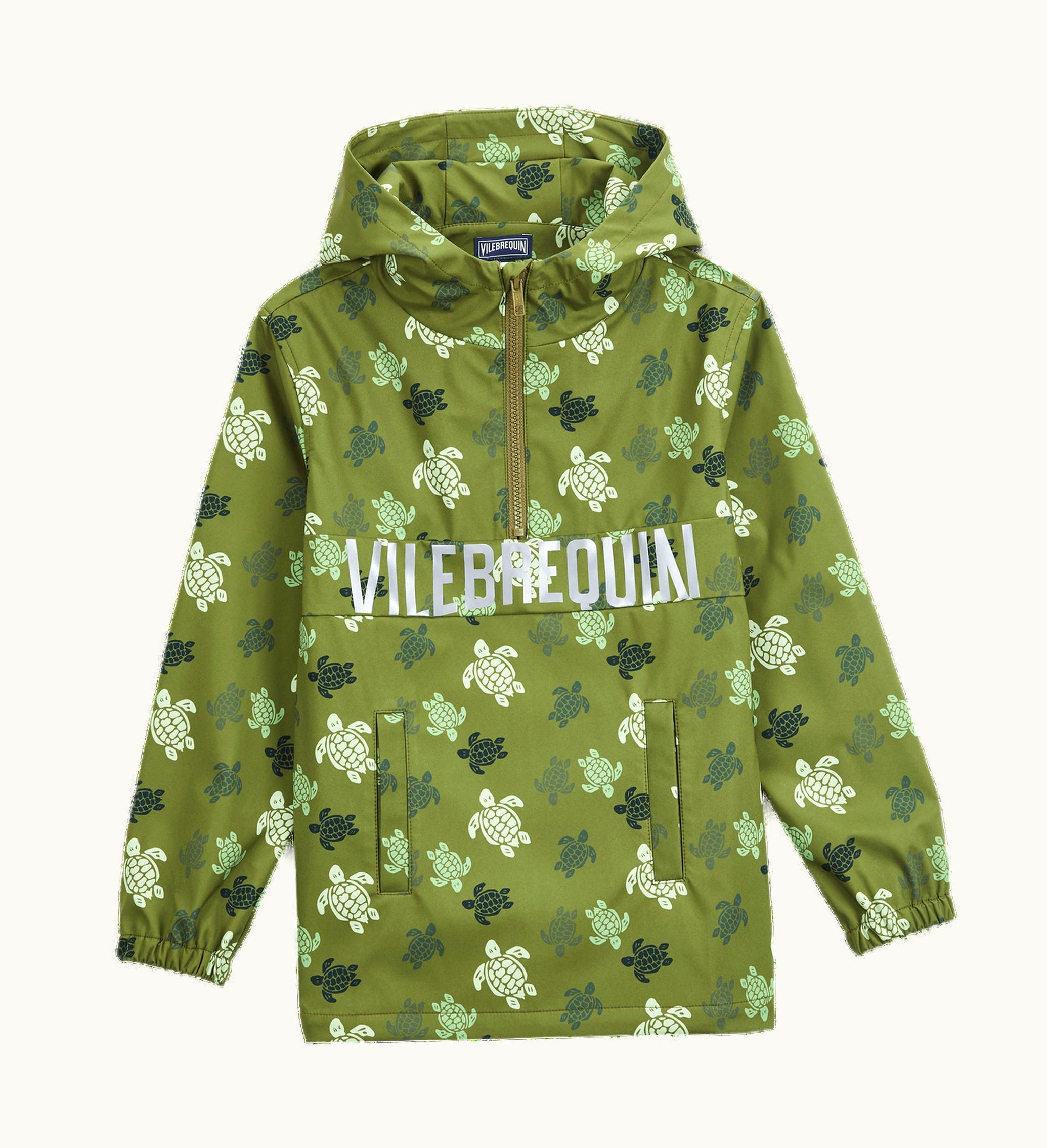 Vilebrequin Vilebrequin Boys Hooded Jacket Ronde Des Tortues Camo