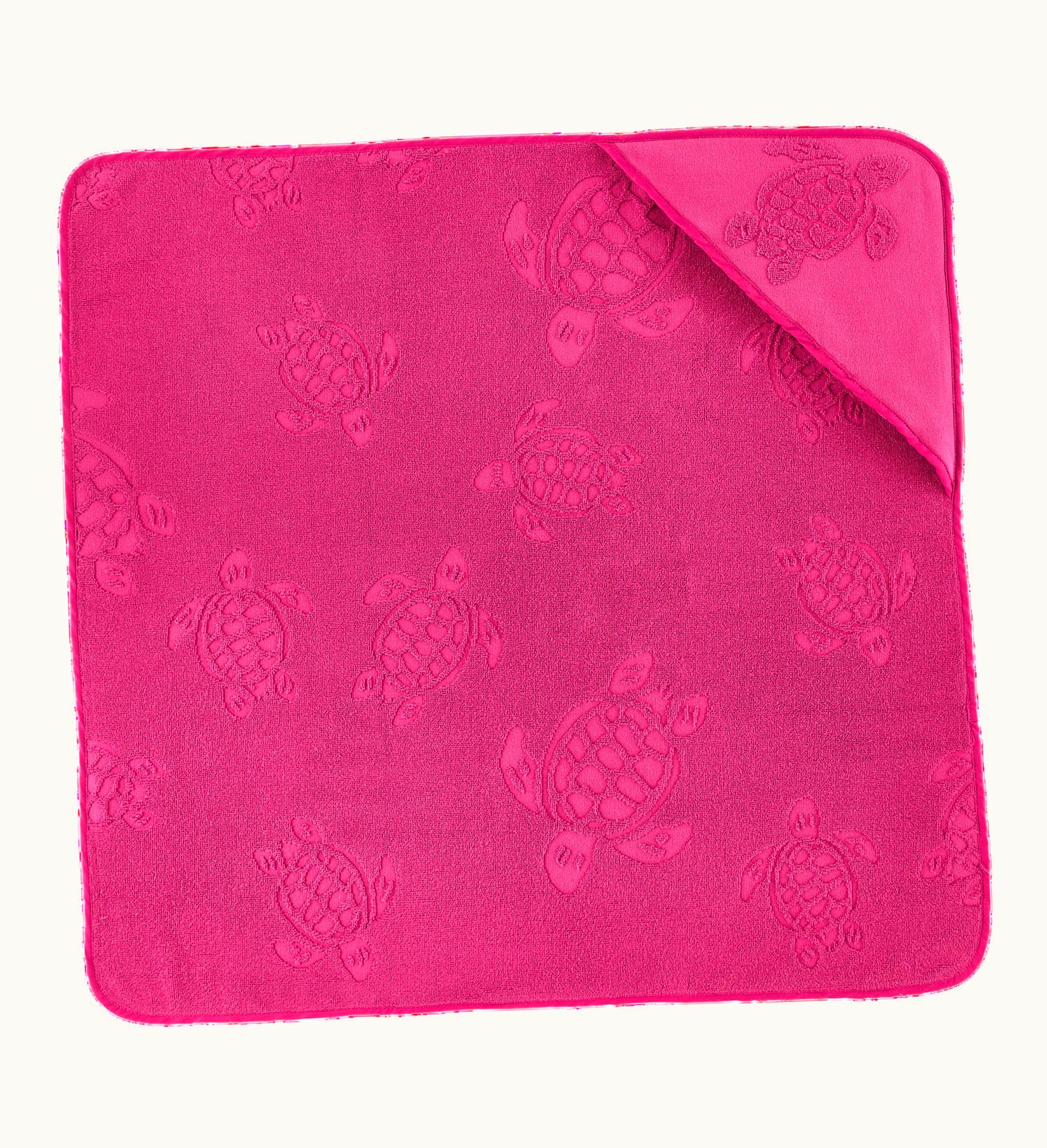 Vilebrequin Vilebrequin Baby Beach Towel Turtle Jacquard Solid Crimson Purple / Red