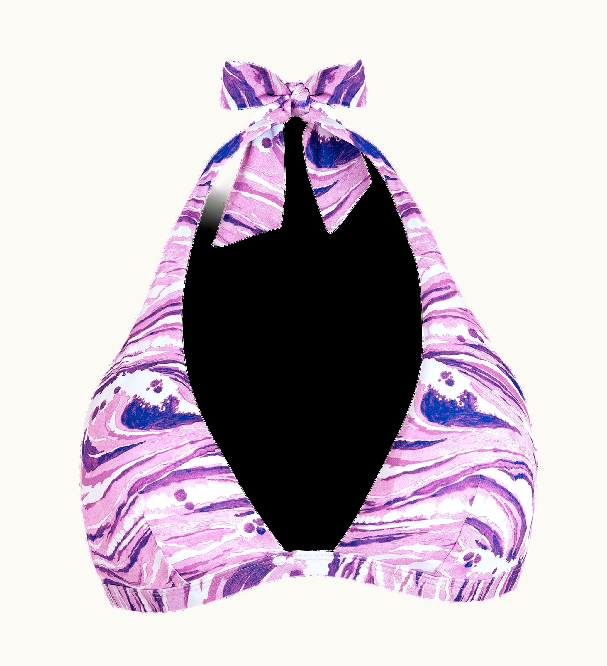 Vilebrequin Women Halter Bikini Top Wave - Vilebrequin X Maison Kitsuné