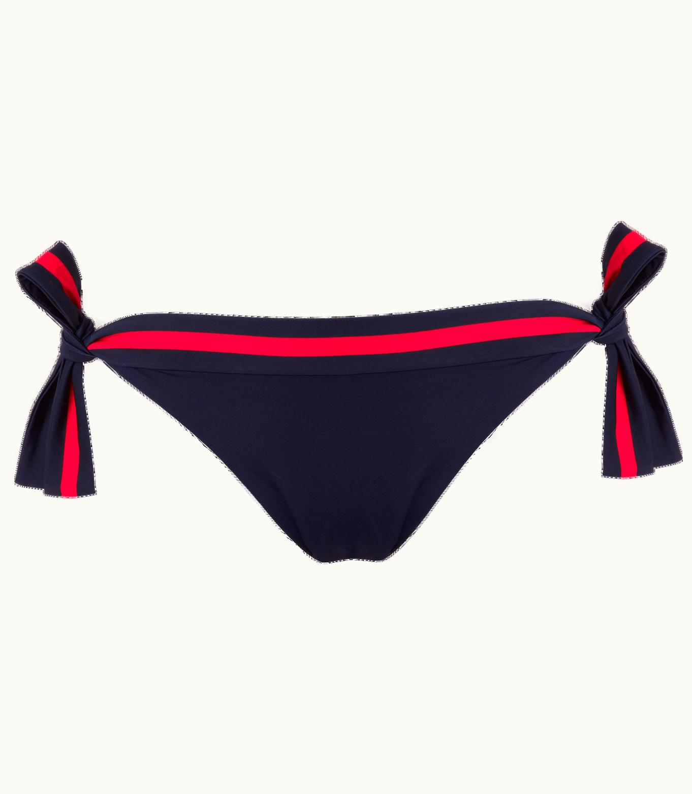 Vilebrequin Women Side Tie Bikini Bottom Solid - Vilebrequin X Ines De La Fressange Navy / Blue