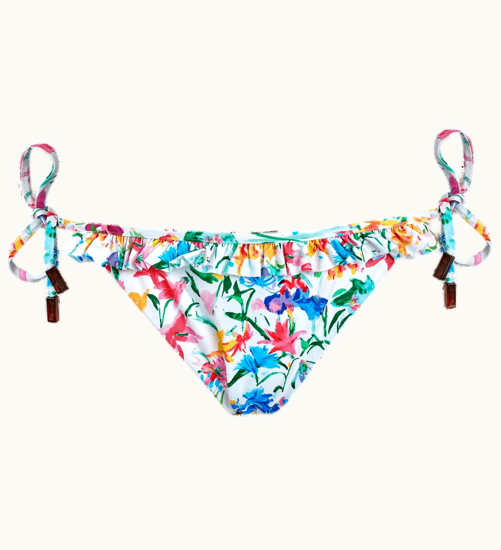 Vilebrequin Vilebrequin Women Mini Brief Ruffle Bikini Bottom Happy Flowers