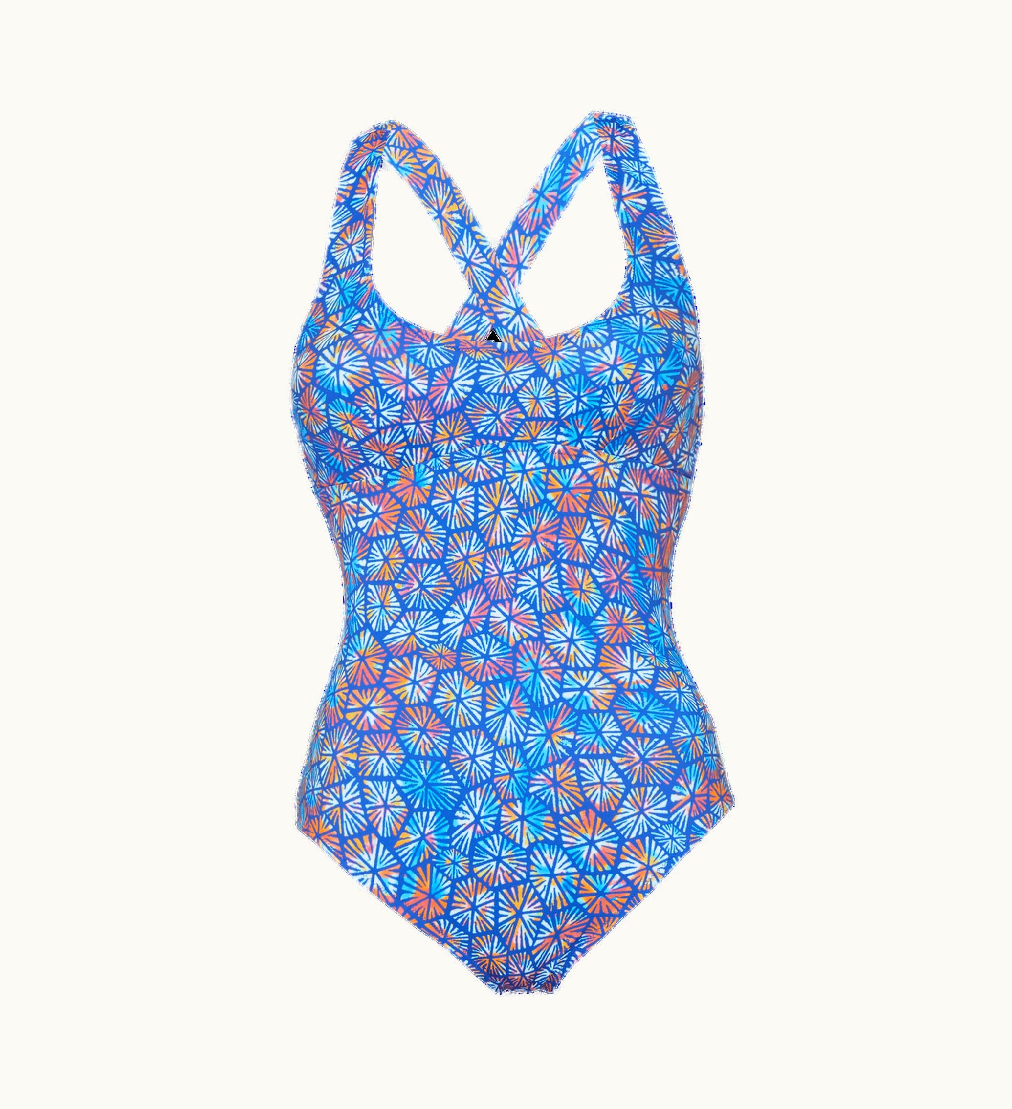 Vilebrequin Vilebrequin Women Crossed Back Straps One-Piece Swimsuit Carapaces Multicolores