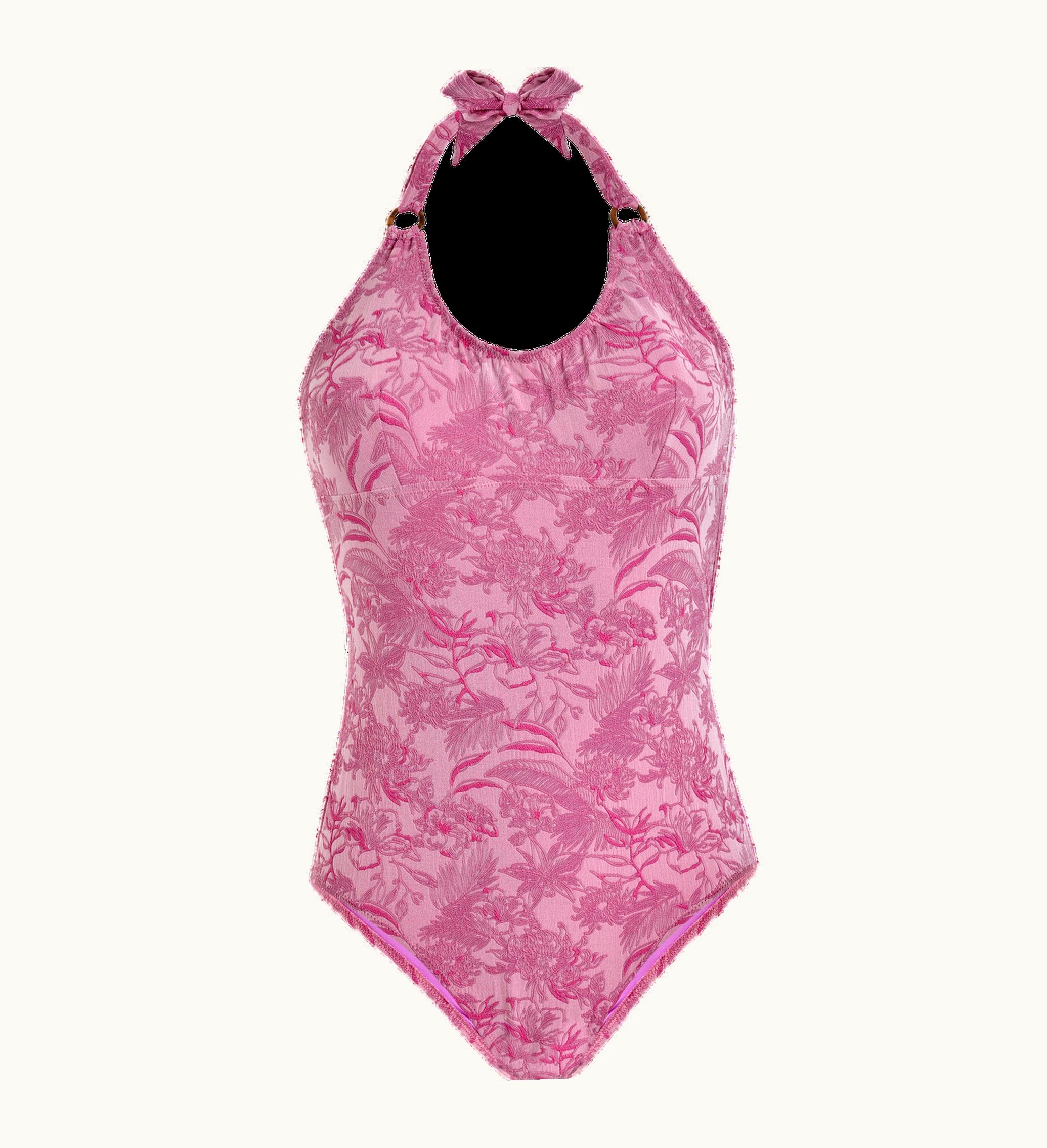 Vilebrequin Vilebrequin Women Halter One-Piece Swimsuit Jacquard Floral