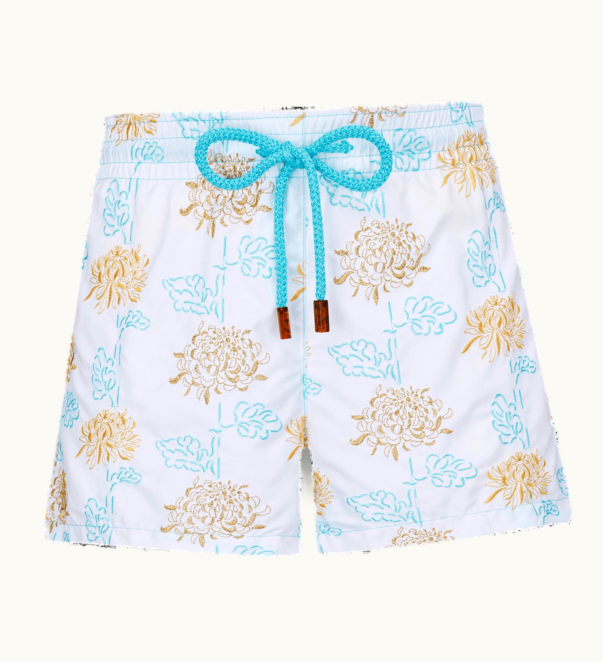 Vilebrequin Vilebrequin Women Swim Shorts Embroidered Iridescent Flowers Of Joy