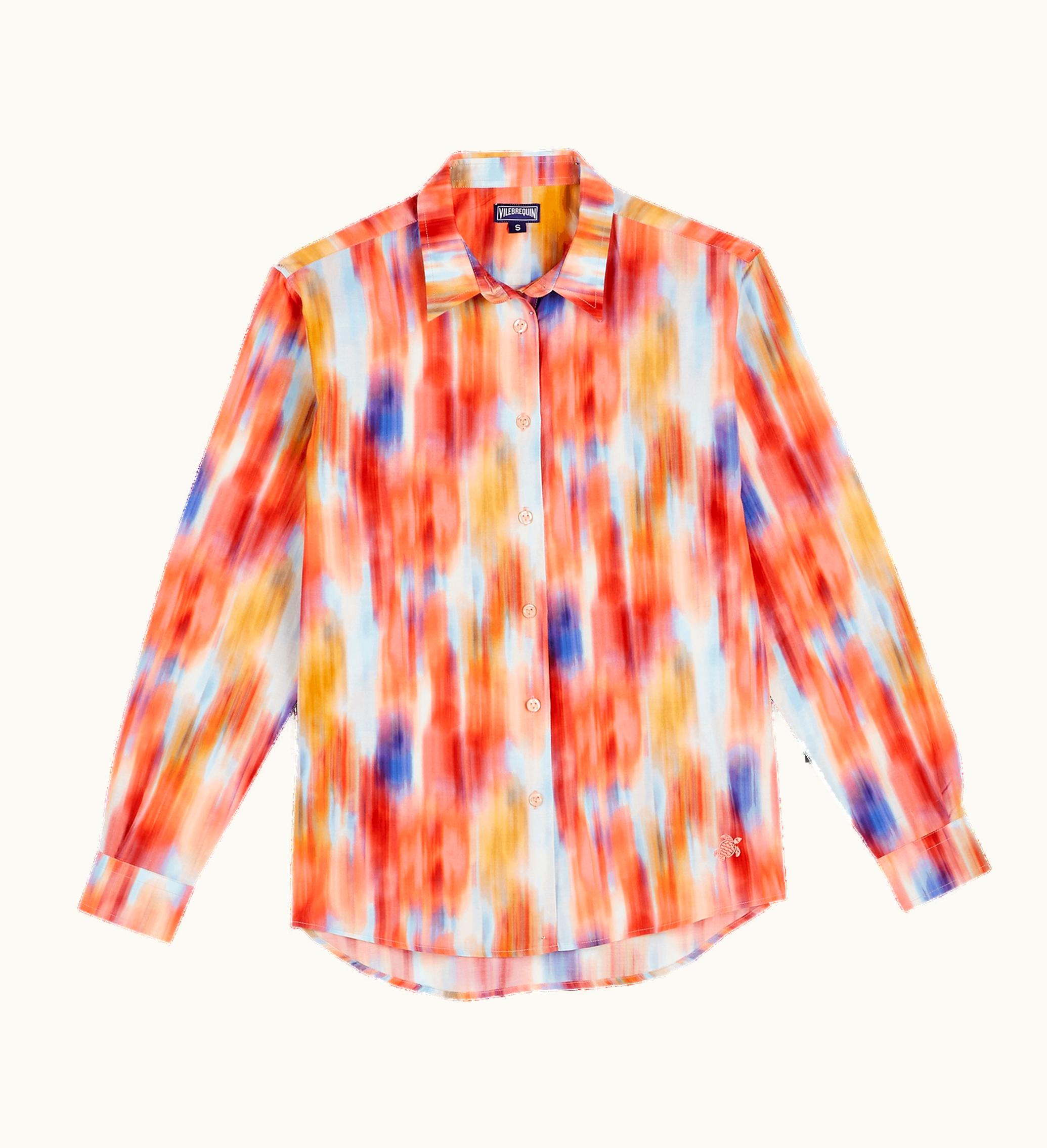 Vilebrequin Vilebrequin Women Cotton And Silk Shirt Ikat Flowers