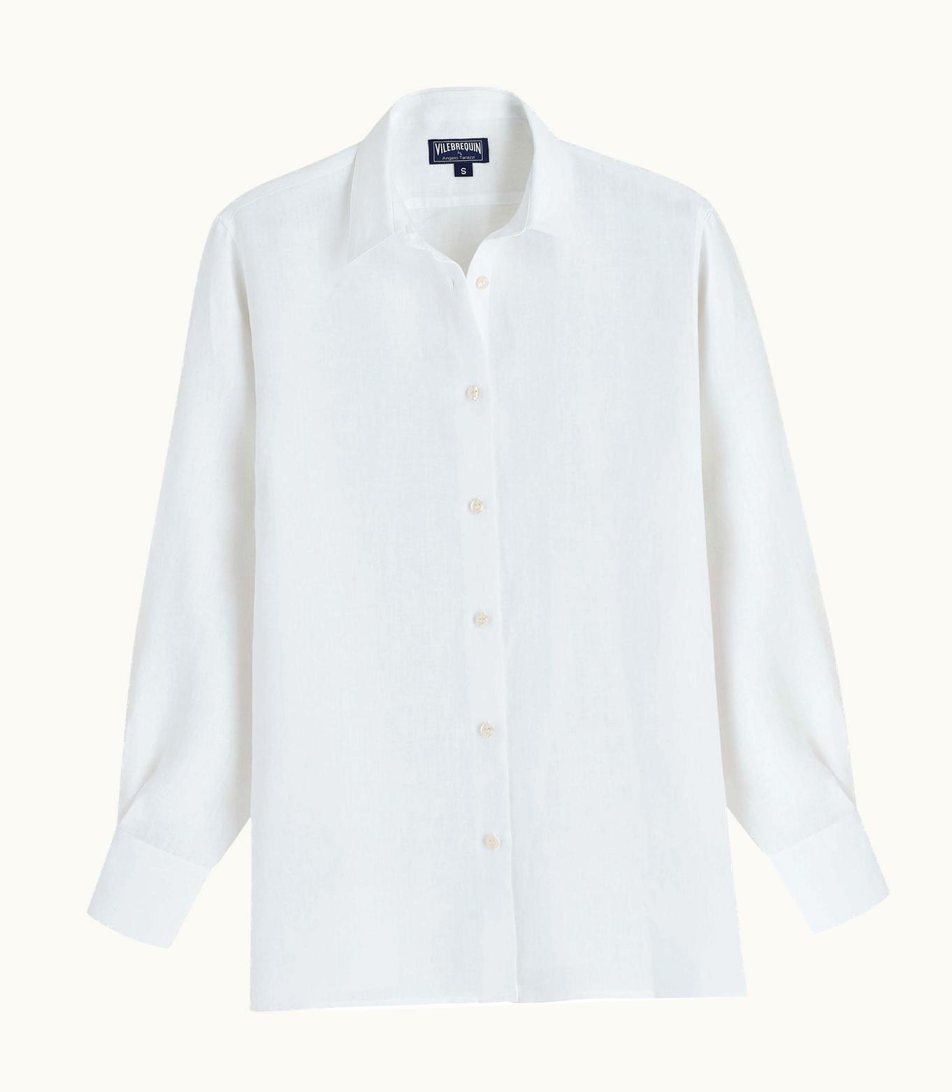Vilebrequin Women Solid Linen Shirt- Vilebrequin X Angelo Tarlazzi