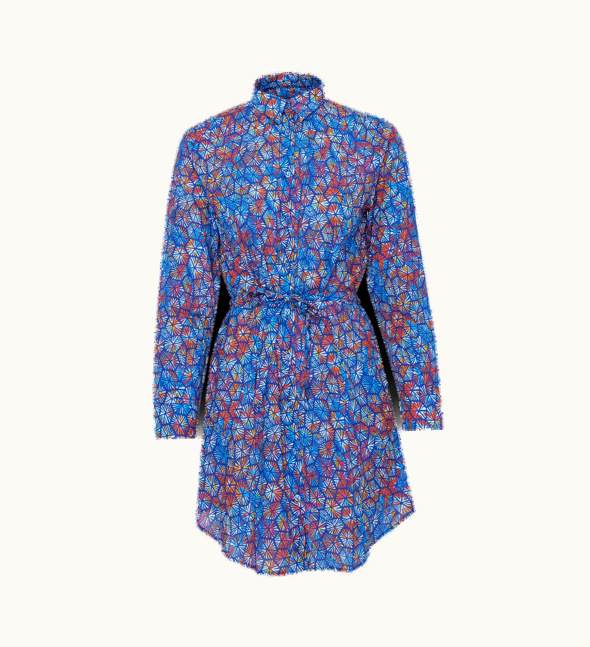 Vilebrequin Vilebrequin Women Cotton Voile Shirt Dress Carapaces Multicolores