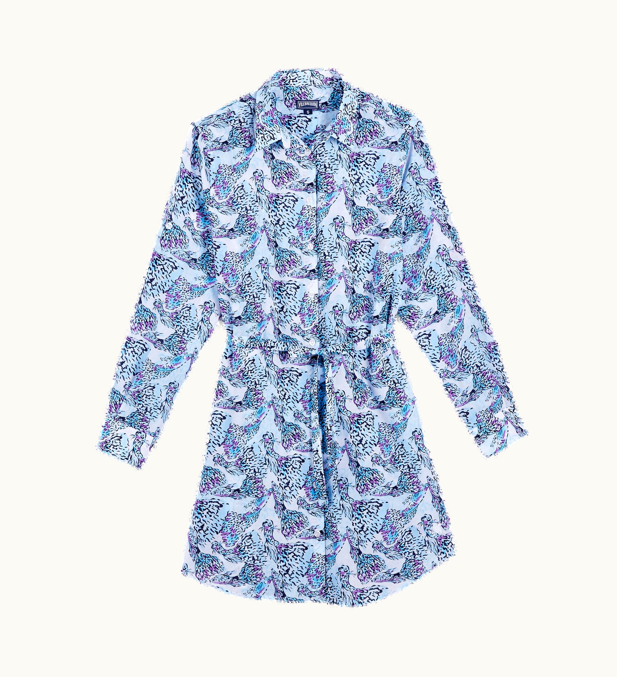Vilebrequin Vilebrequin Women Cotton Voile Shirt Dress Isadora Fish