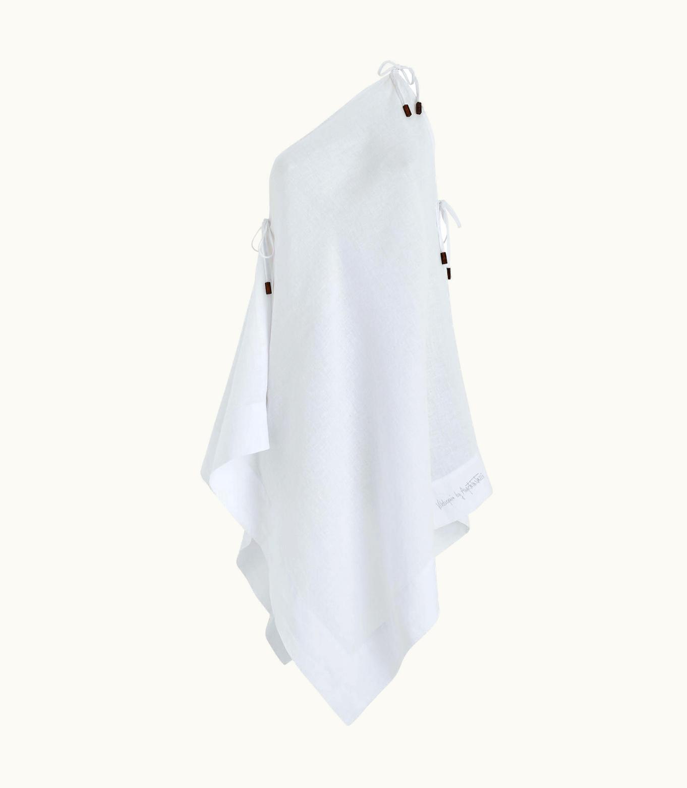 Vilebrequin Women White Linen Scarf Dress- Vilebrequin X Angelo Tarlazzi