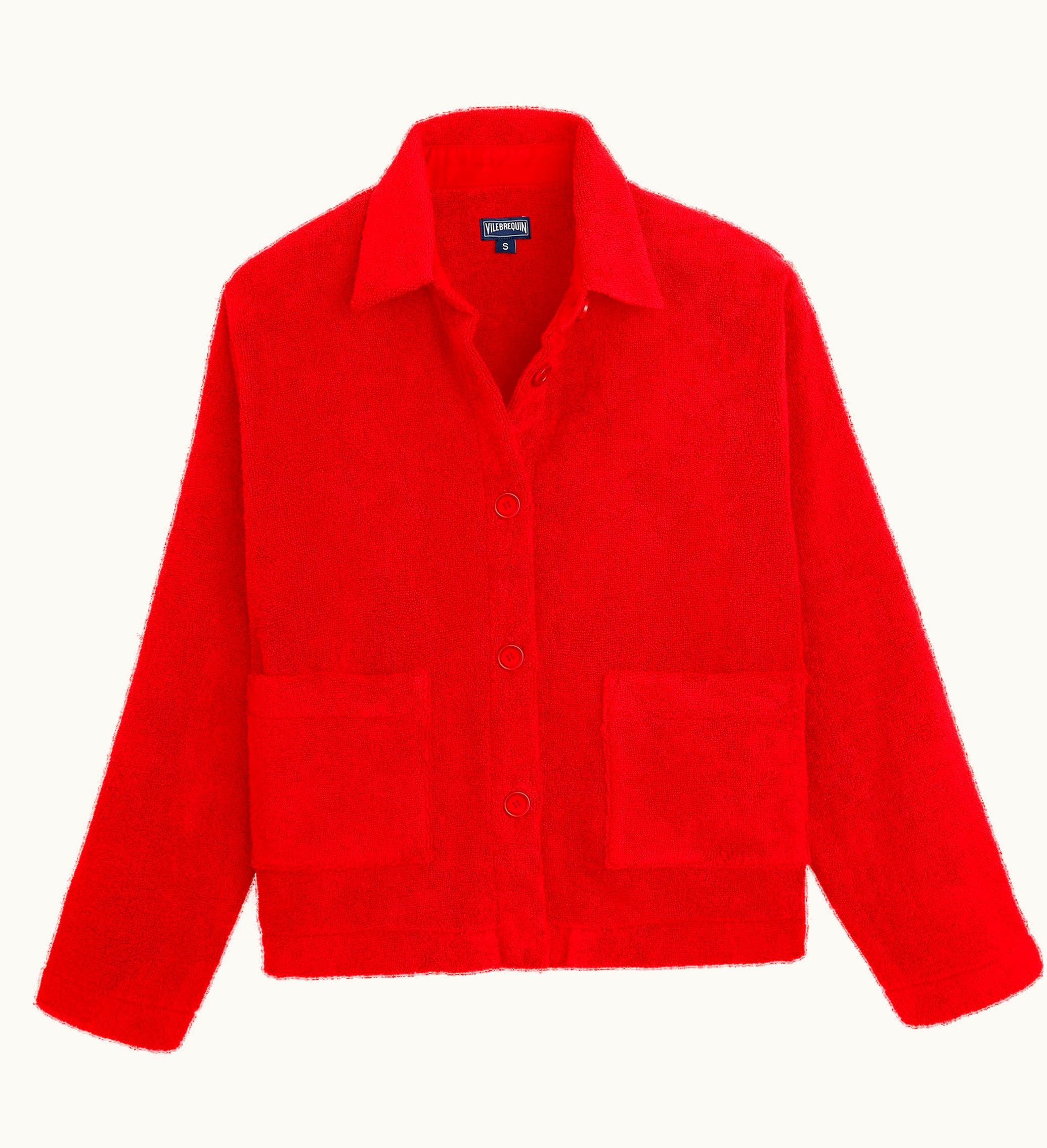 Vilebrequin Women Terry Jacket - Vilebrequin X Ines De La Fressange Poppy Red / Red