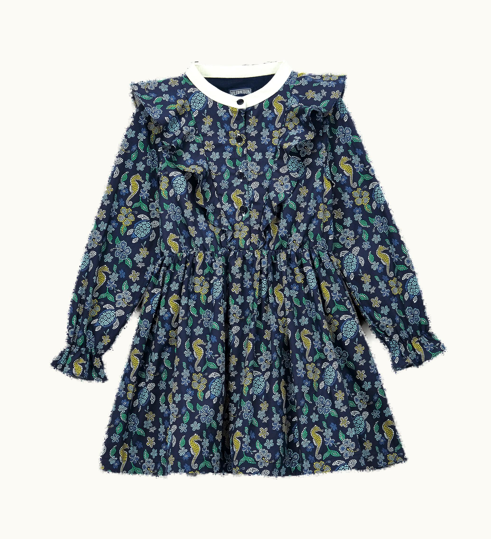 Vilebrequin Vilebrequin Girls Ruffle Dress Mosaïque