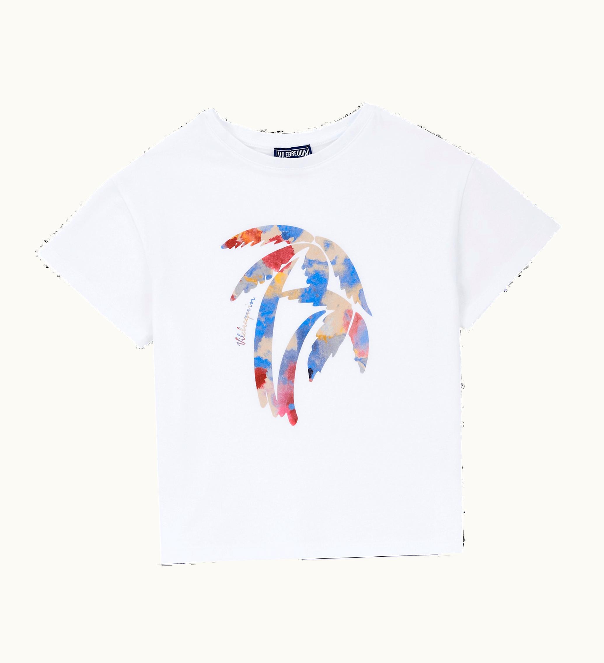 Vilebrequin Vilebrequin Girls Organic Cotton T-Shirt Flowers In The Sky