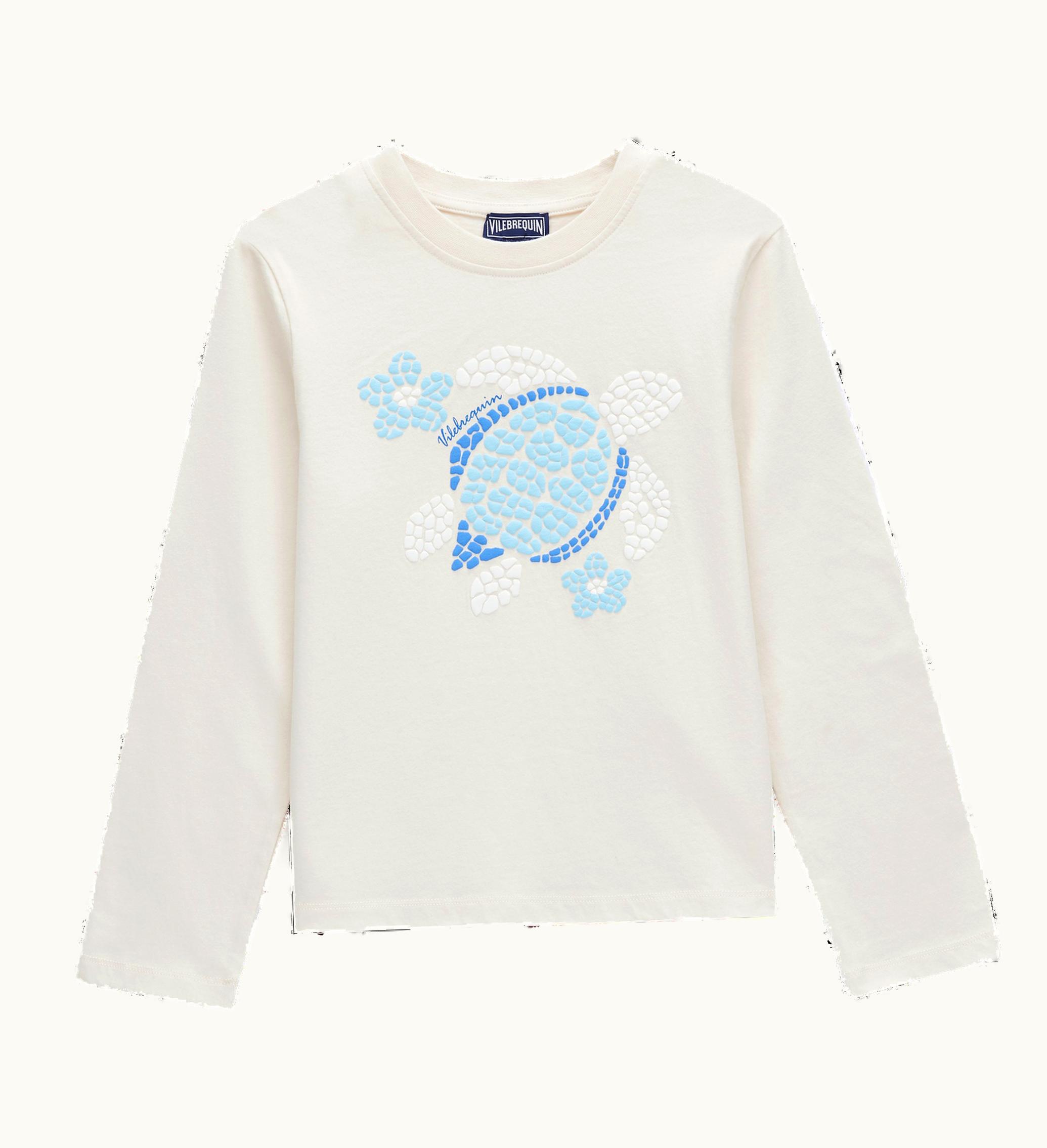Vilebrequin Vilebrequin Girls Cotton T-Shirt Turtles Flowers