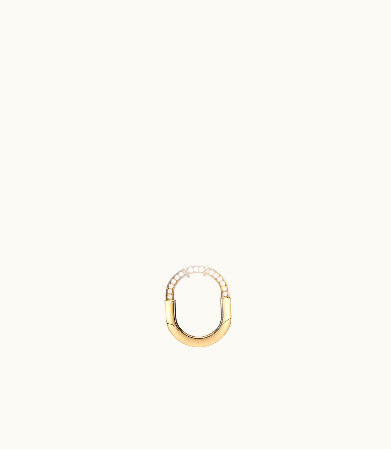 Tiffany & Co Tiffany Lock Pendant In Yellow Gold With Diamonds, Medium