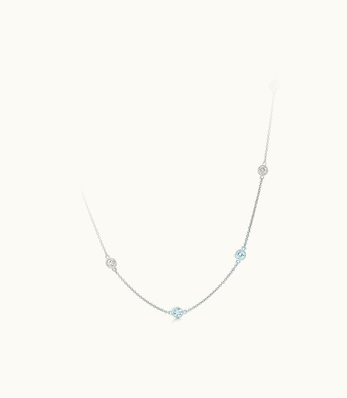 Tiffany & Co Elsa Peretti® Diamonds By The Yard® Necklace In Platinum 60143373