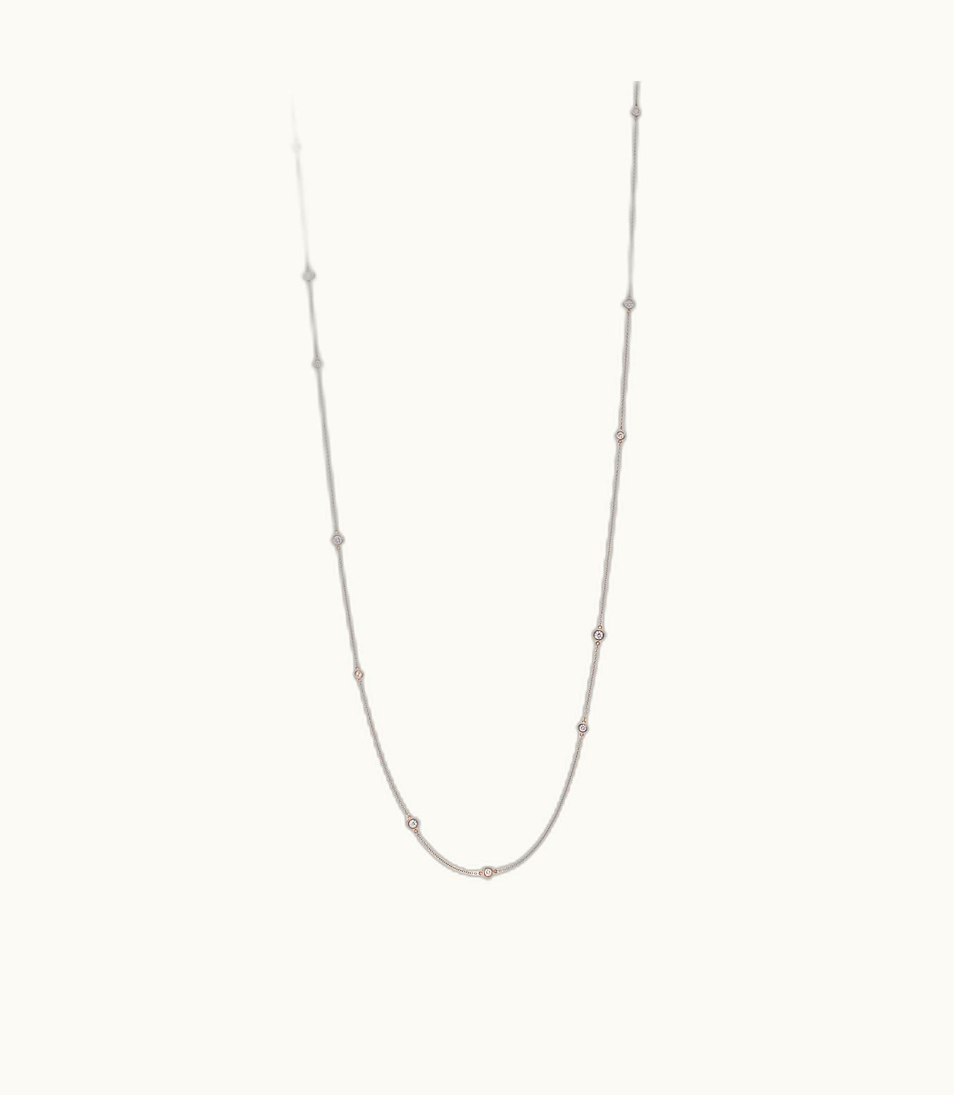Tiffany & Co Elsa Peretti® Diamonds By The Yard® Sprinkle Necklace In 18K Rose Gold