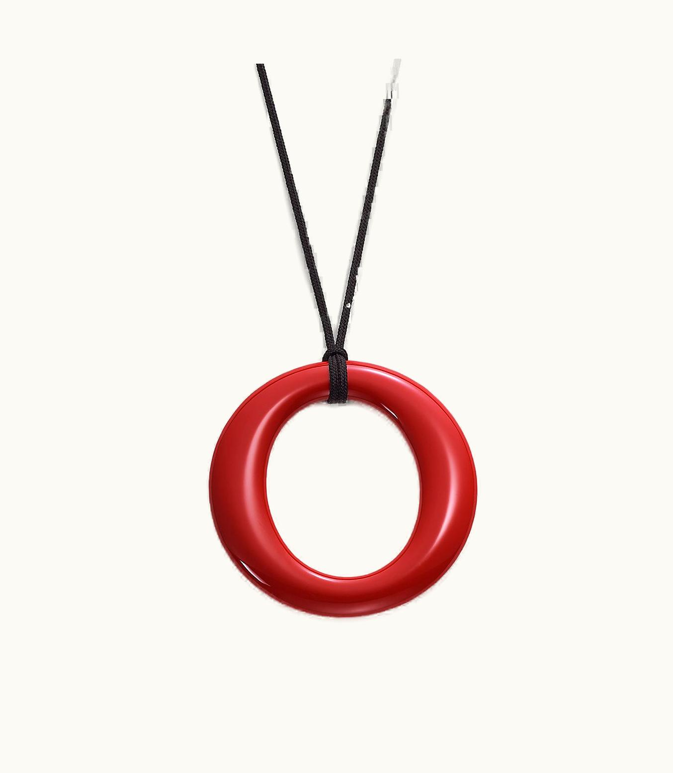 Tiffany & Co Elsa Peretti® Sevillana Pendant In Red Lacquer Over Japanese Hardwood