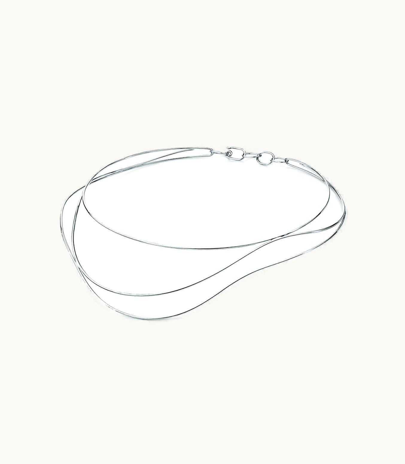 Tiffany & Co Elsa Peretti® Wave Necklace In Sterling Silver