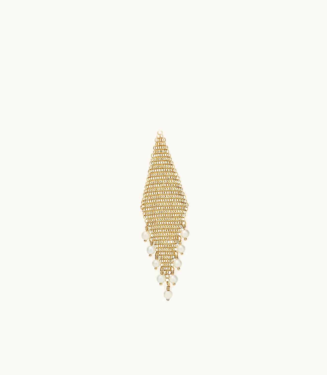 Tiffany & Co Elsa Peretti® Mesh Fringe Pendant In 18K Gold With Freshwater Pearls