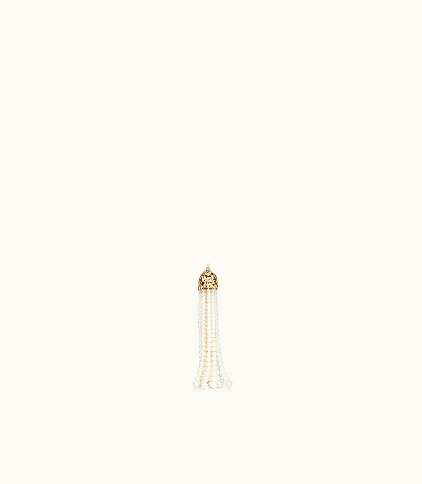 Tiffany & Co Paloma Picasso® Olive Leaf Tassel Necklace In 18K Gold With Pearls, Large