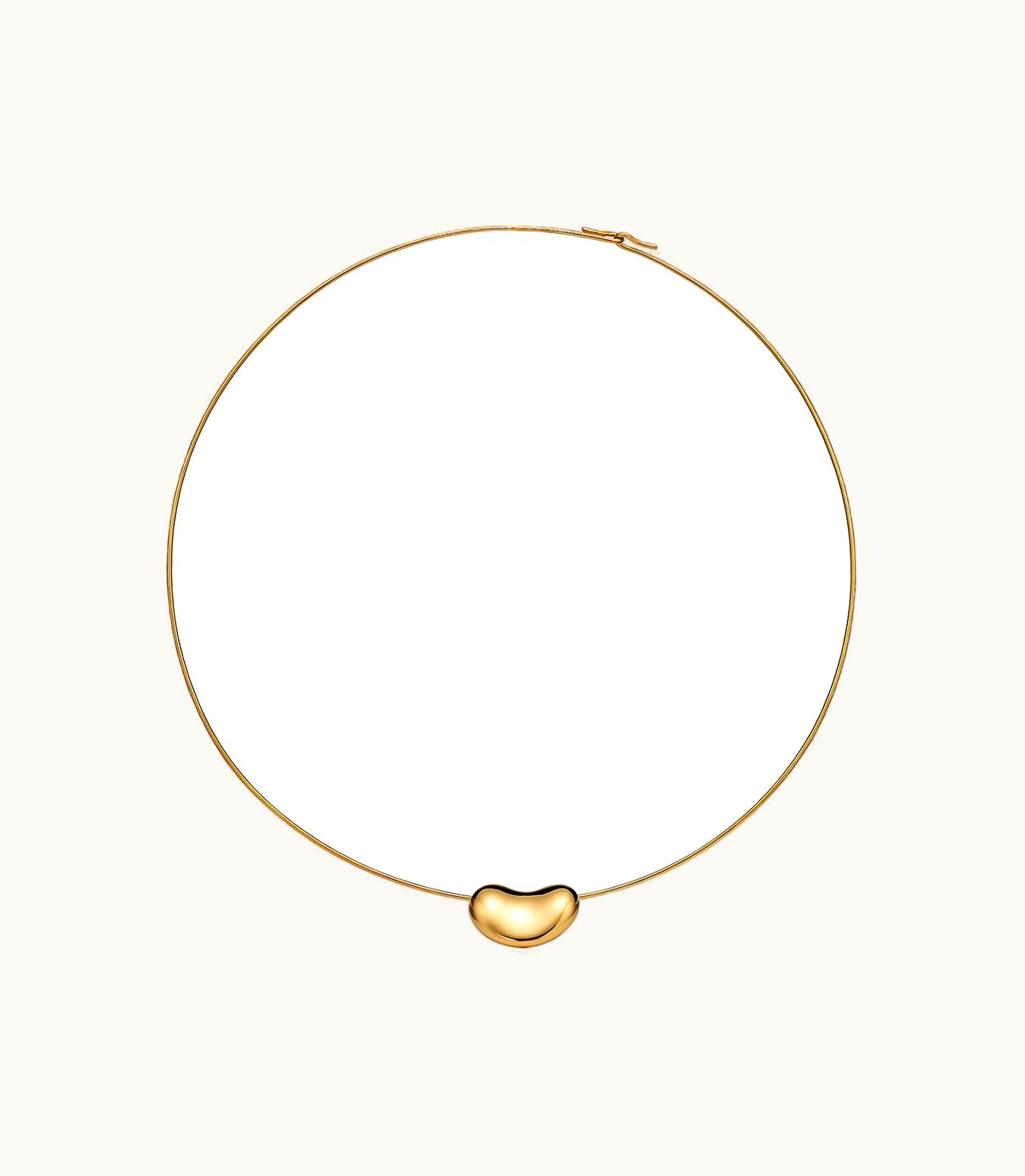 Tiffany & Co Elsa Peretti® Bean Design Wire Necklace In Yellow Gold, 20 Mm