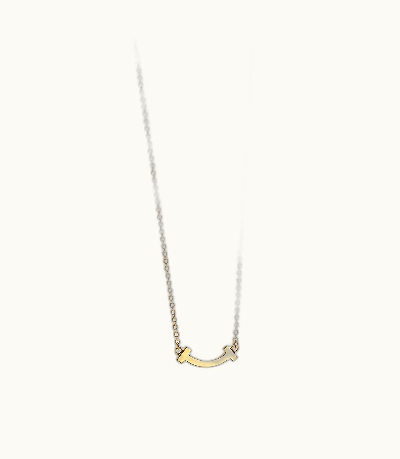 Tiffany & Co Tiffany T Smile Pendant In 18Ct Gold, Micro