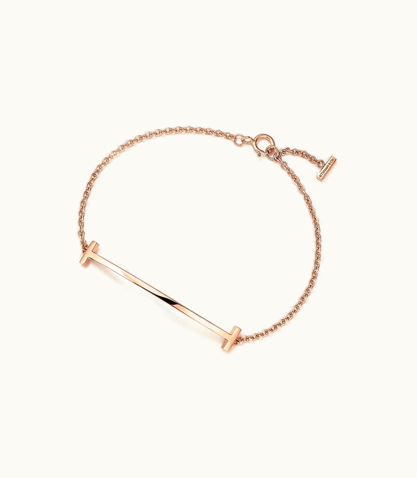 Tiffany & Co Tiffany T Smile Bracelet In Rose Gold