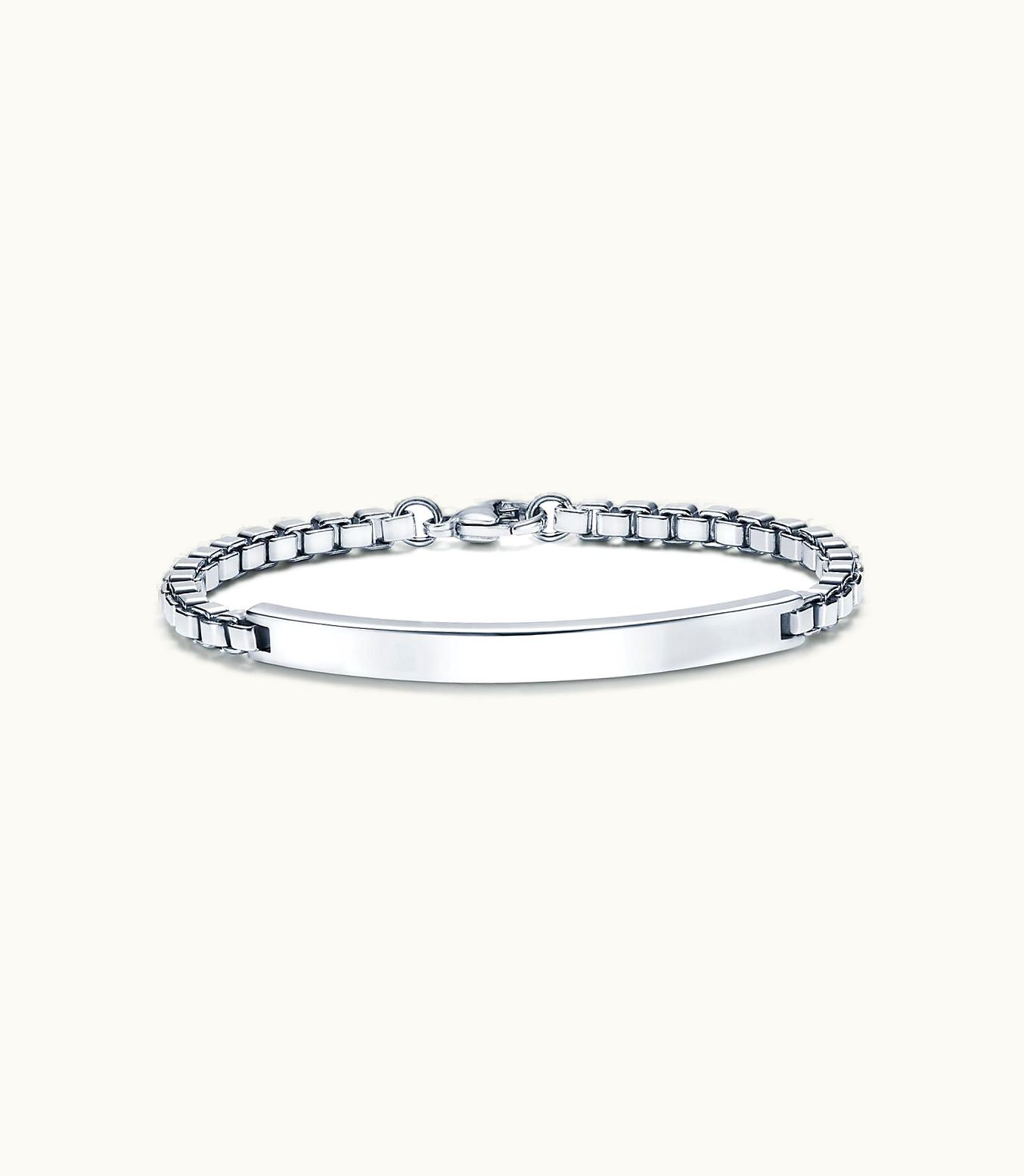 Tiffany & Co Venetian Link I.D. Men's Bracelet In Sterling Silver