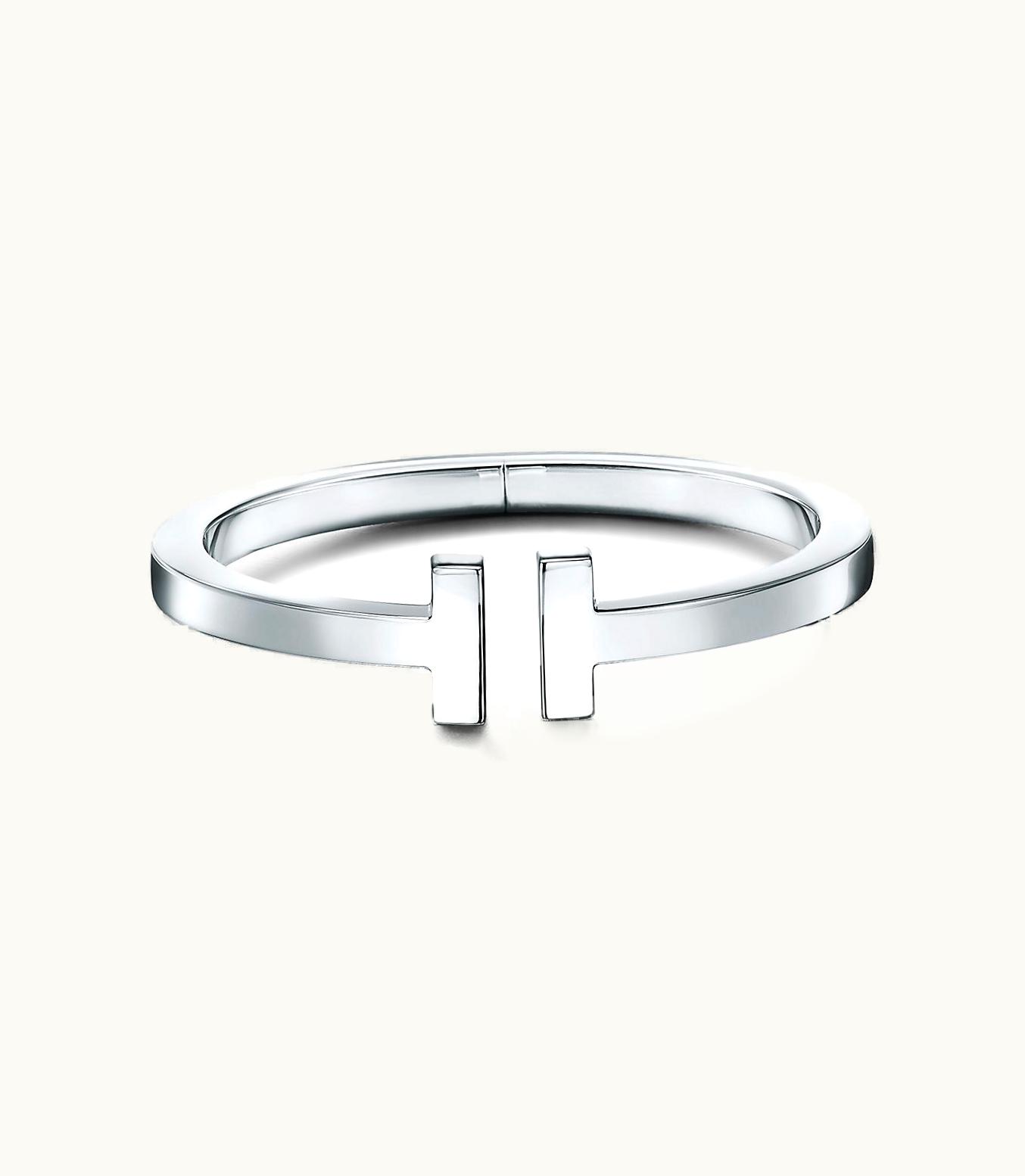 Tiffany & Co Tiffany T Square Bracelet In Sterling Silver, Extra Small