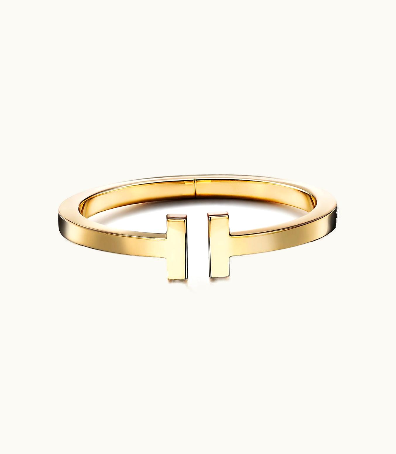 Tiffany & Co Tiffany T Square Bracelet In 18K Gold, Extra Large