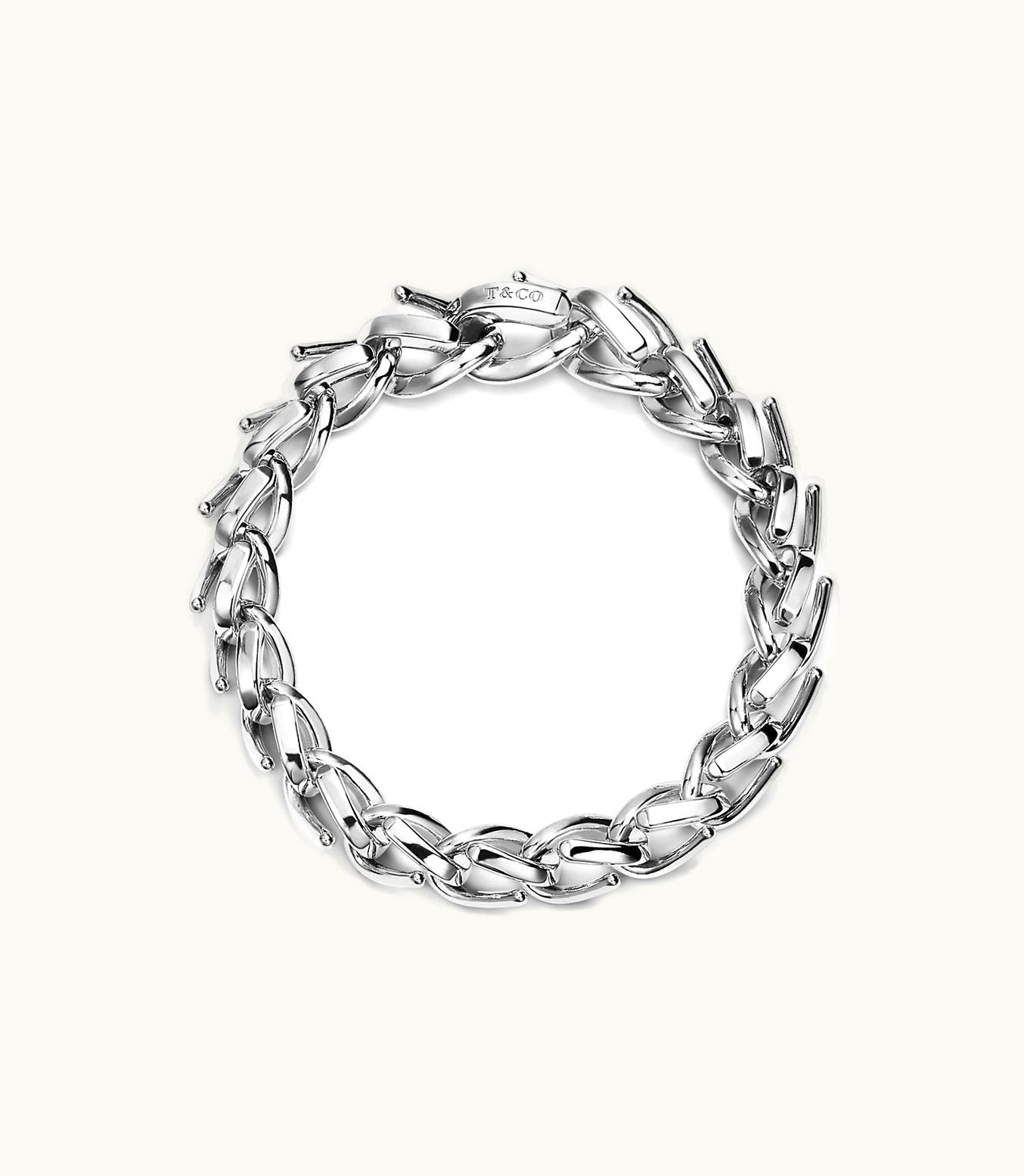 Tiffany & Co Tiffany Forge Medium Link Bracelet In High-Polished Sterling Silver