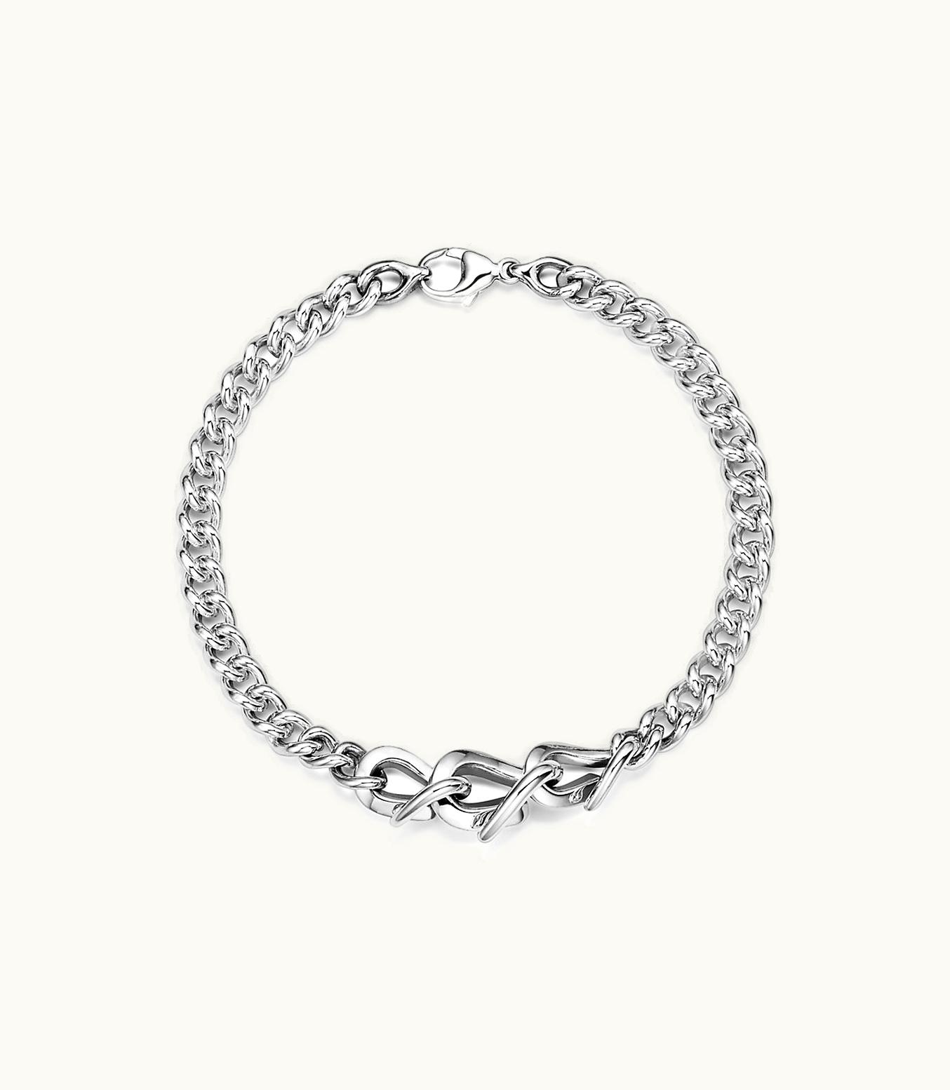 Tiffany & Co Tiffany Forge Link Bracelet In High-Polished Sterling Silver