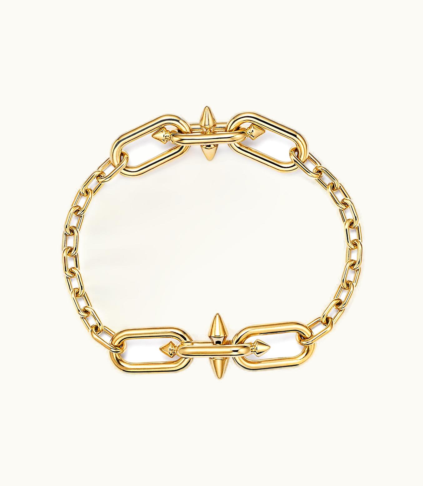 Tiffany & Co Tiffany Titan By Pharrell Williams Medium Link Station Bracelet In Gold