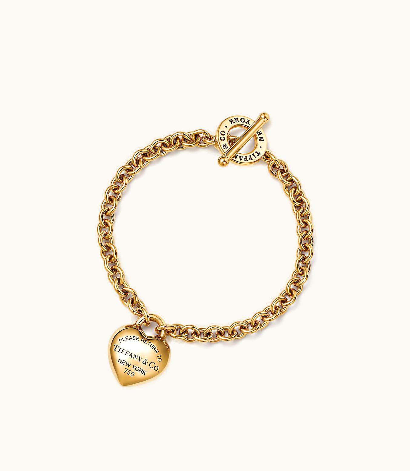 Tiffany & Co Return To Tiffany™ Full Heart Toggle Bracelet In Yellow Gold