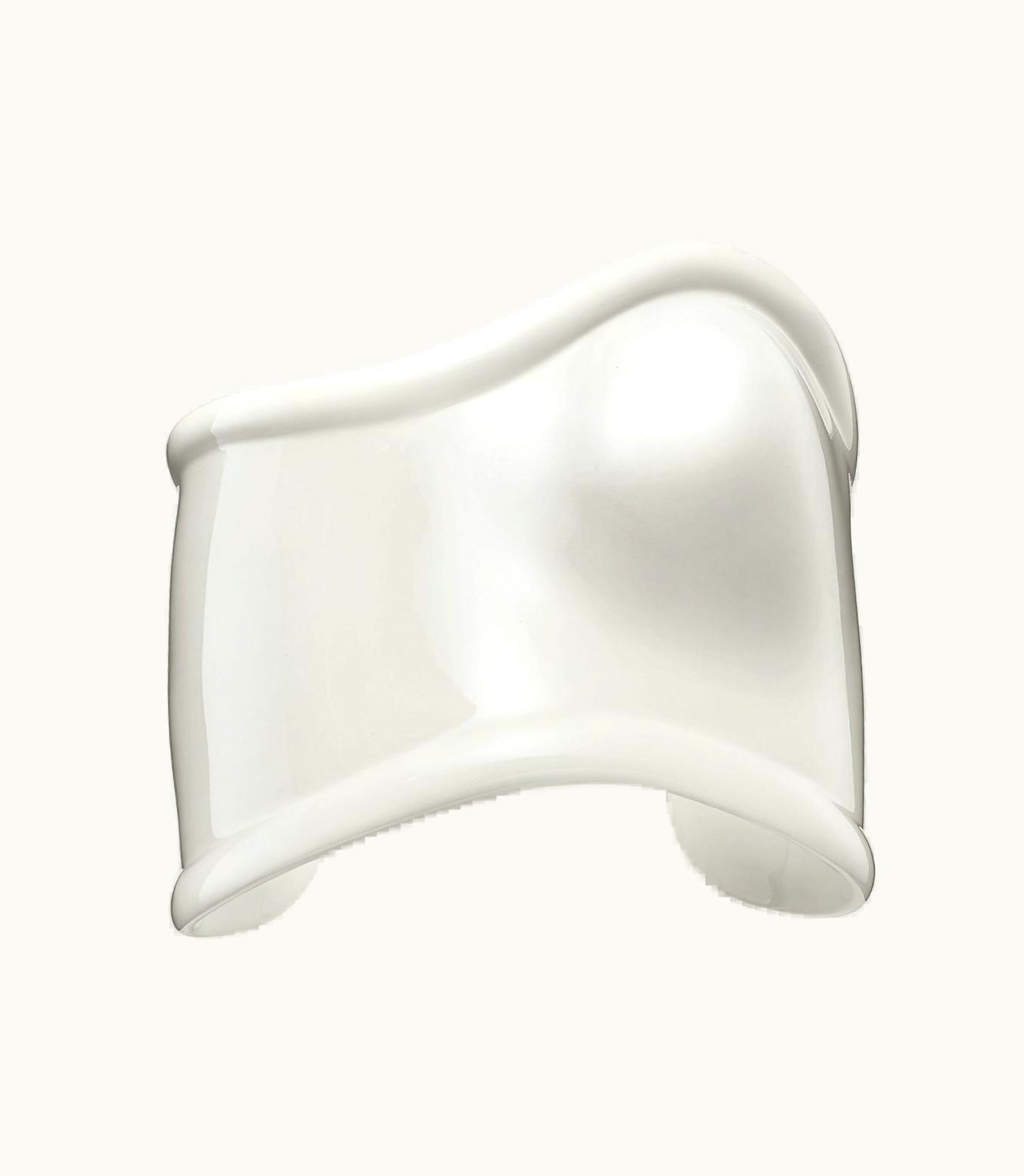 Tiffany & Co Elsa Peretti® Medium Bone Cuff In White Finish Over Copper, 61 Mm Wide In White Finish Over Copper