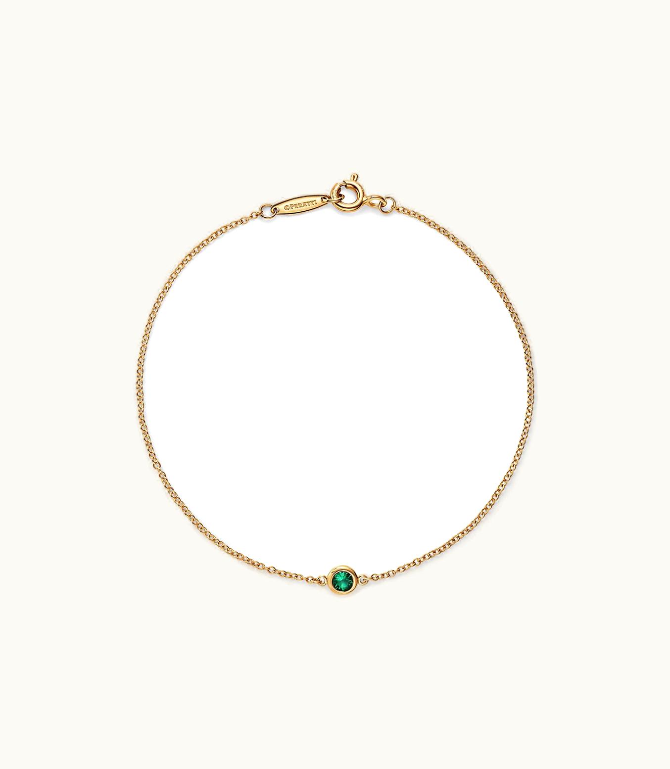 Tiffany & Co Elsa Peretti® Color By The Yard Emerald Bracelet In Yellow Gold