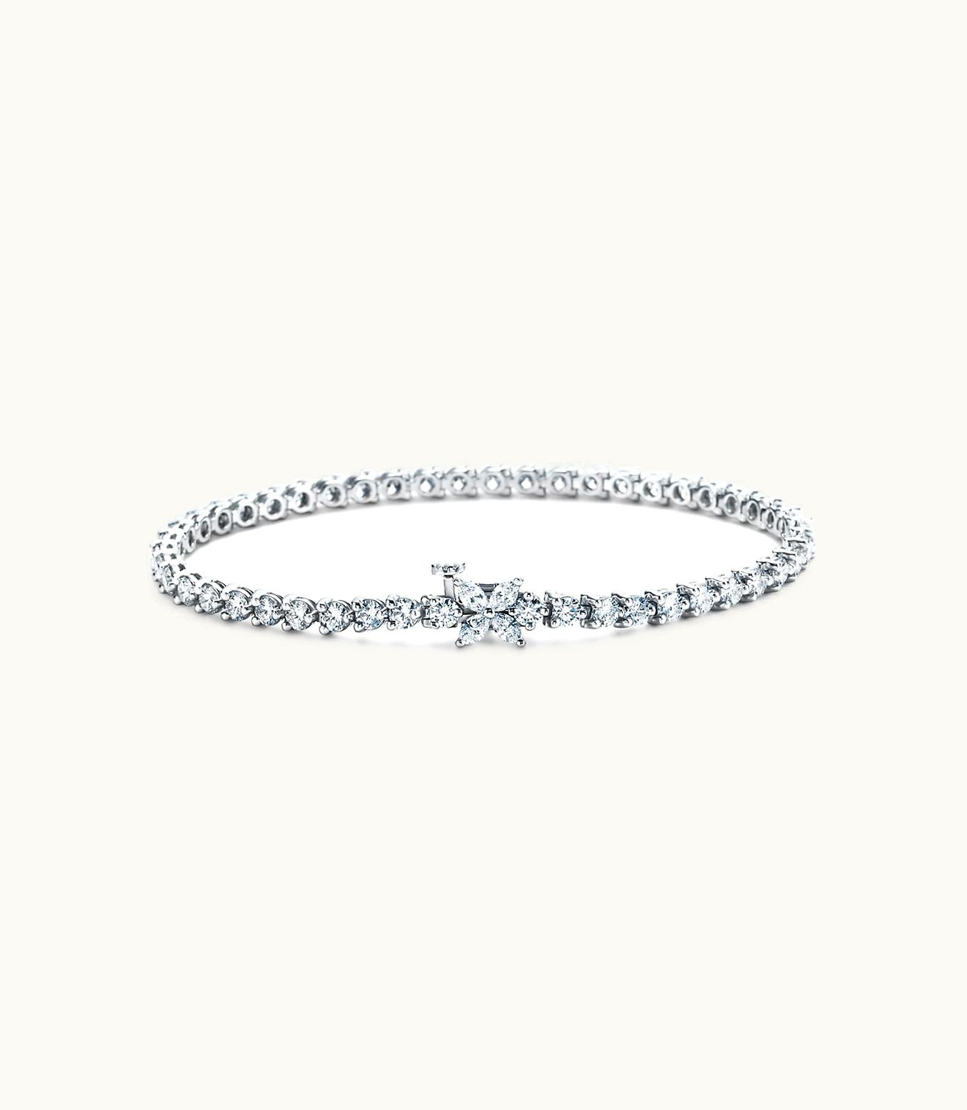 Tiffany & Co Tiffany Victoria® Tennis Bracelet In Platinum With Diamonds