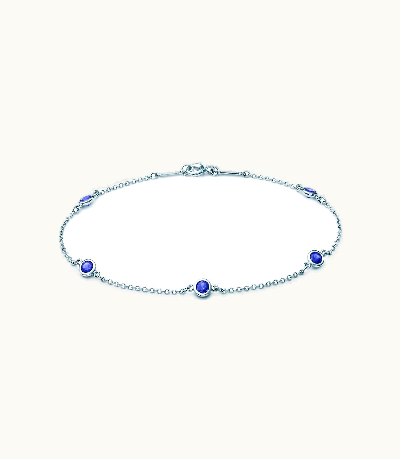 Tiffany & Co Elsa Peretti® Diamonds By The Yard® Bracelet. Sapphires