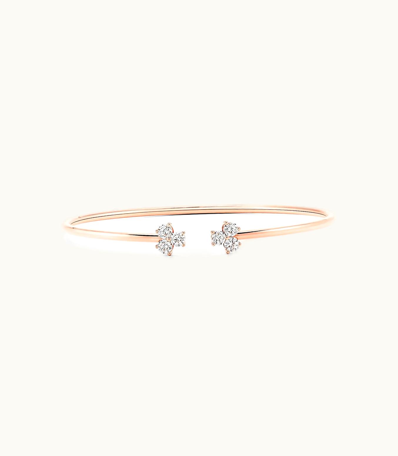 Tiffany & Co Tiffany Aria Wire Bracelet In 18K Rose Gold, Medium